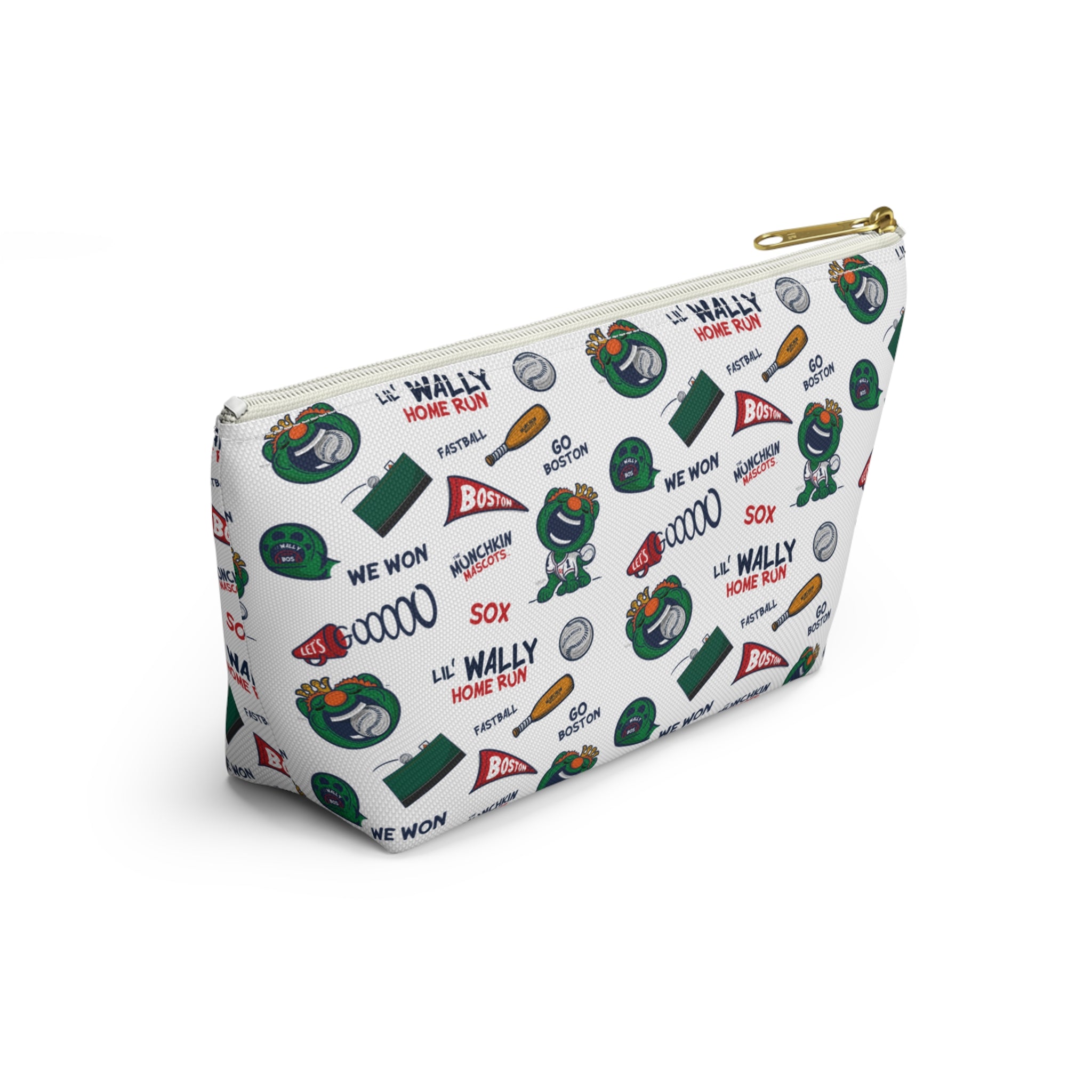 Boston Baseball Accessory Pouch Lil' Wally Themed | Hand-Drawn Art | Gifts for Kids