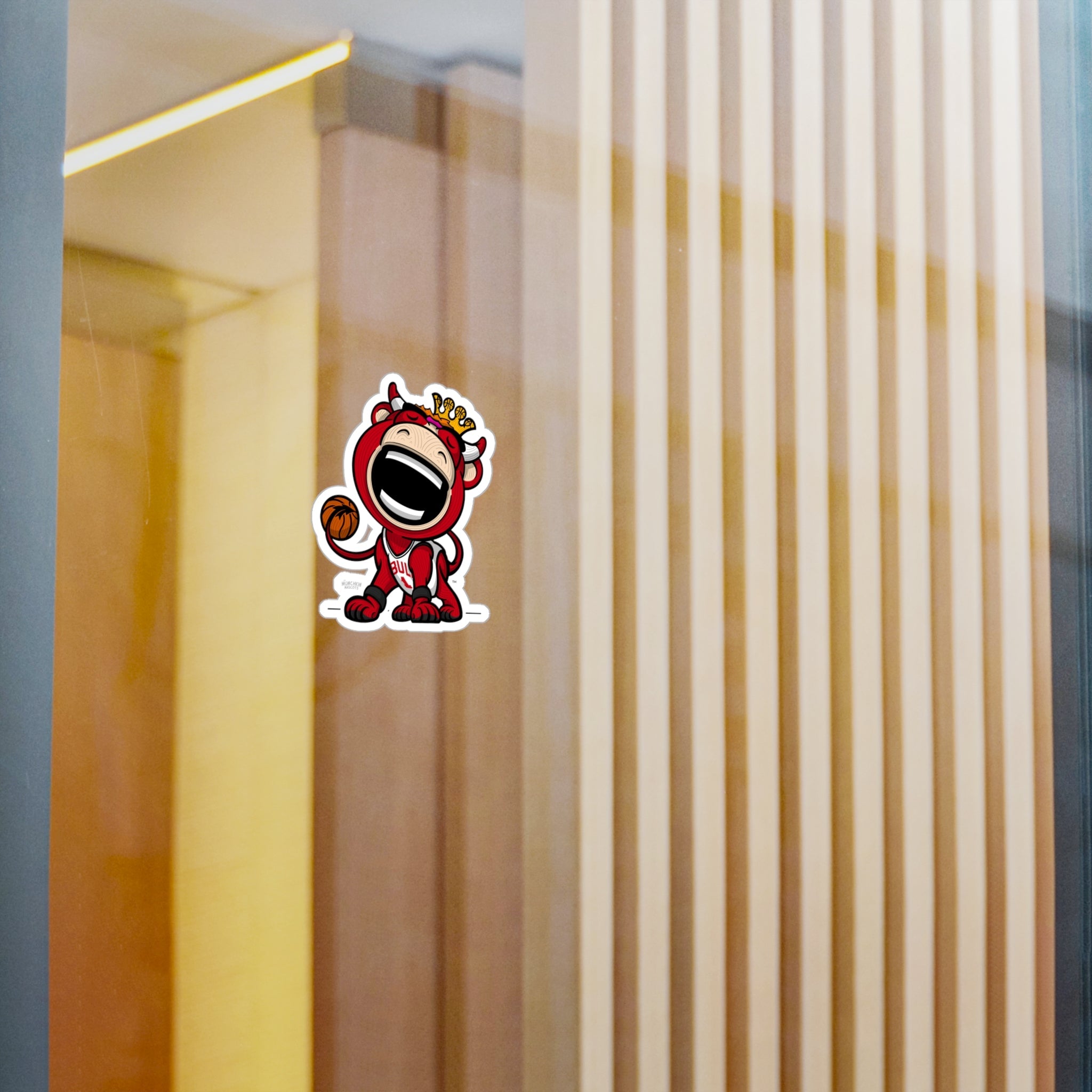 Kiss-Cut Vinyl Decals - Head Tilt Right - Lil' Benny CHI Basketball Printify