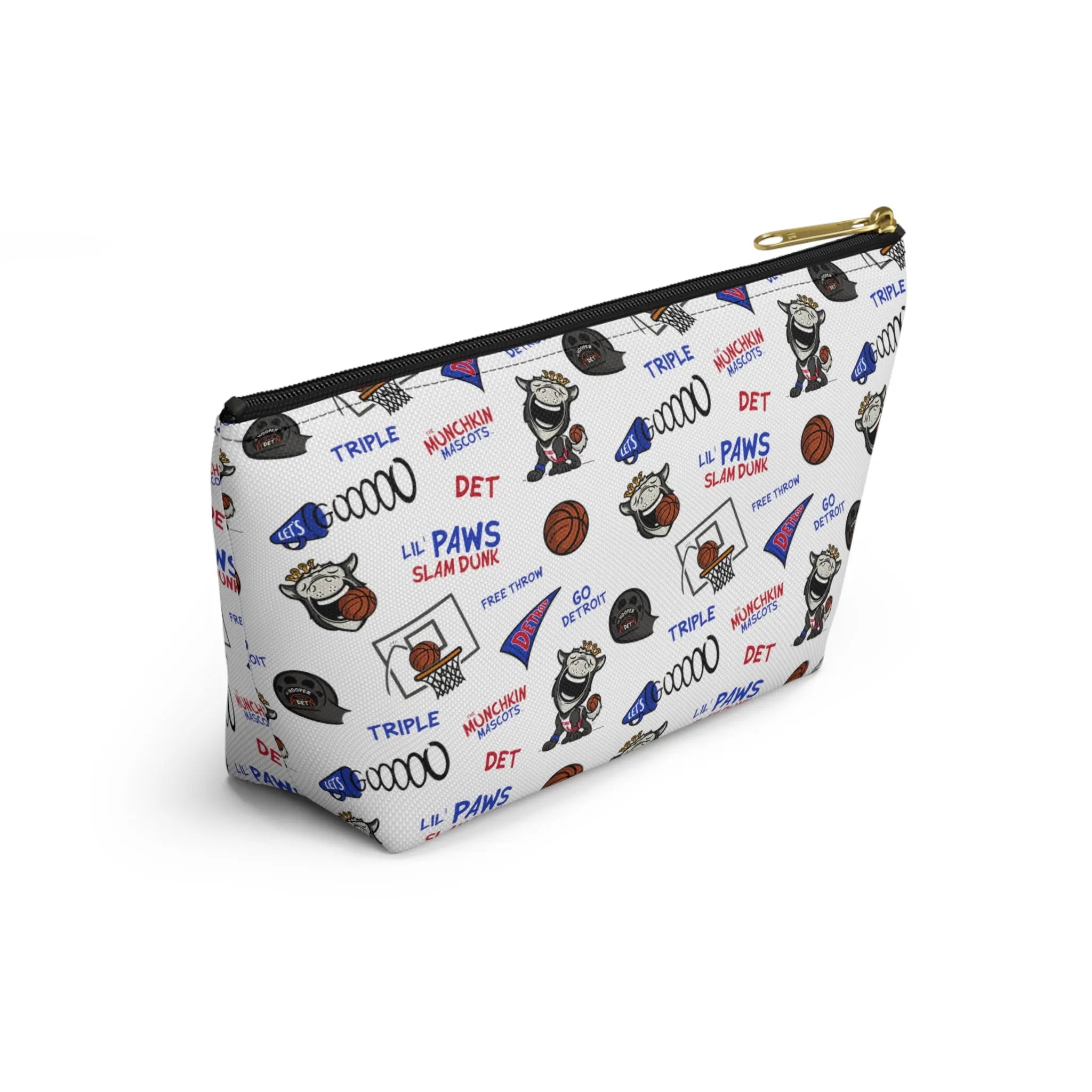 Accessory Pouch w T-bottom - Pattern- Lil' Lucky BOS Basketball Printify