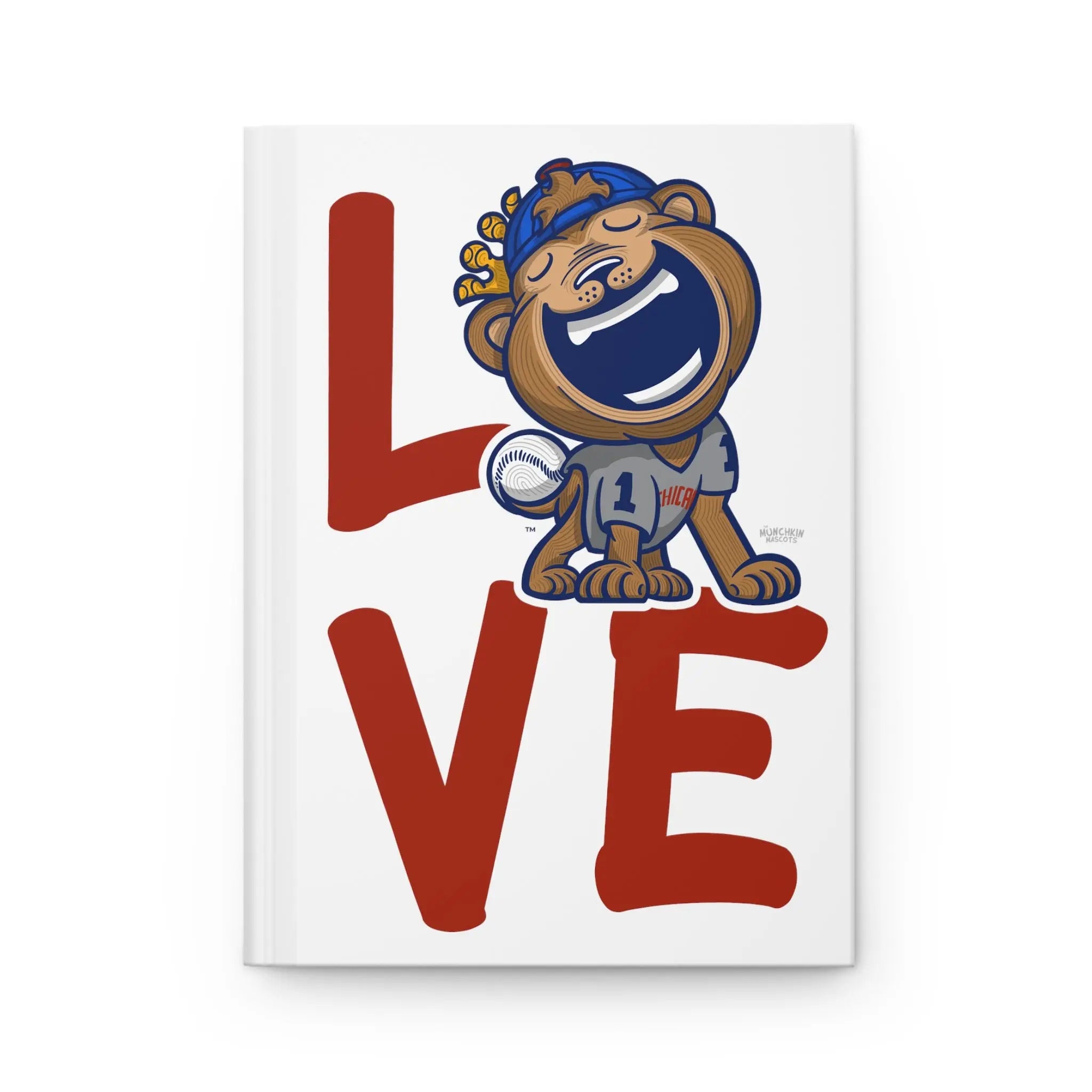 Hardcover Journal Matte - LOVE - Lil' Clark CHI Baseball Printify