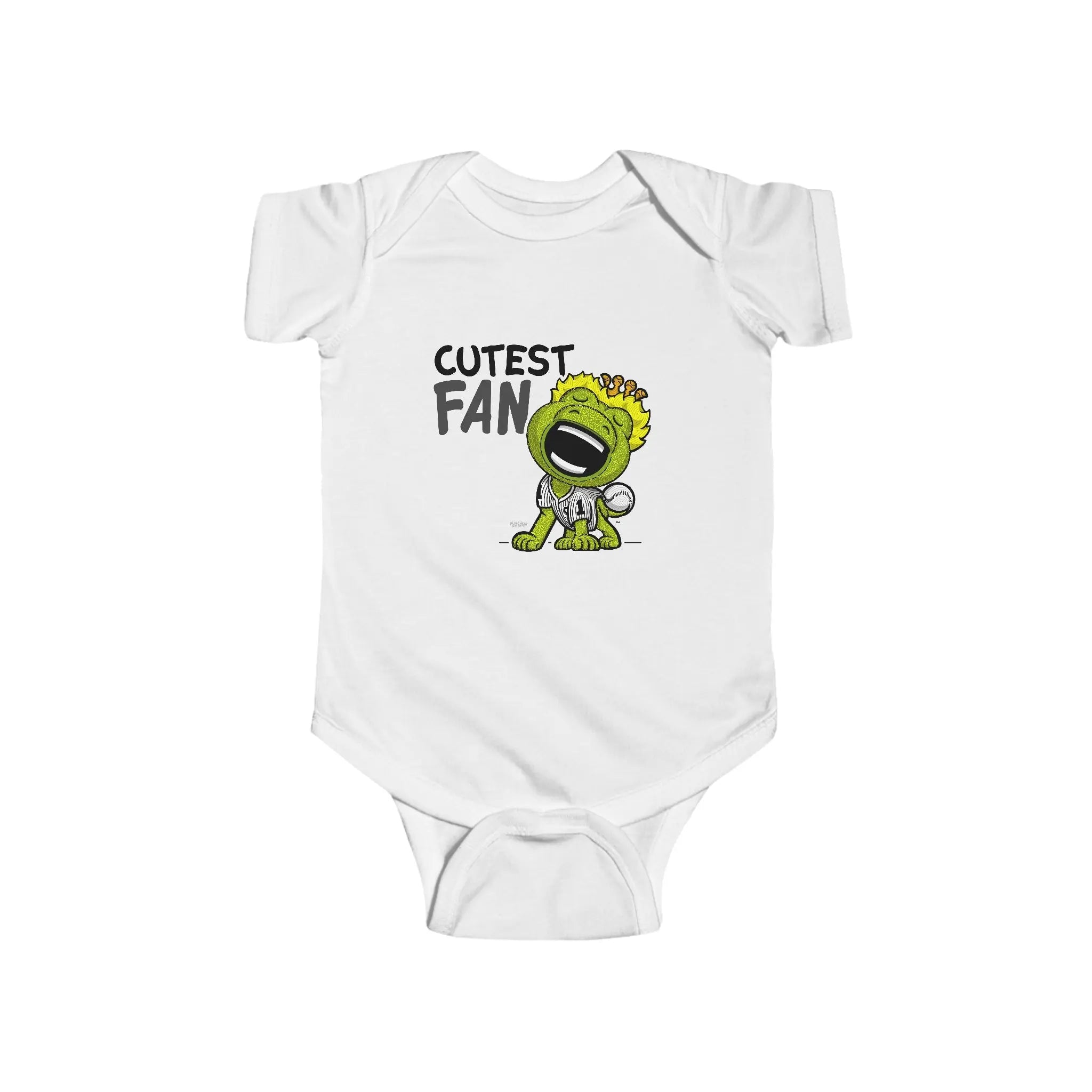 Infant Fine Jersey Bodysuit - Cutest Fan - Lil' Southpaw CHI Baseball Printify