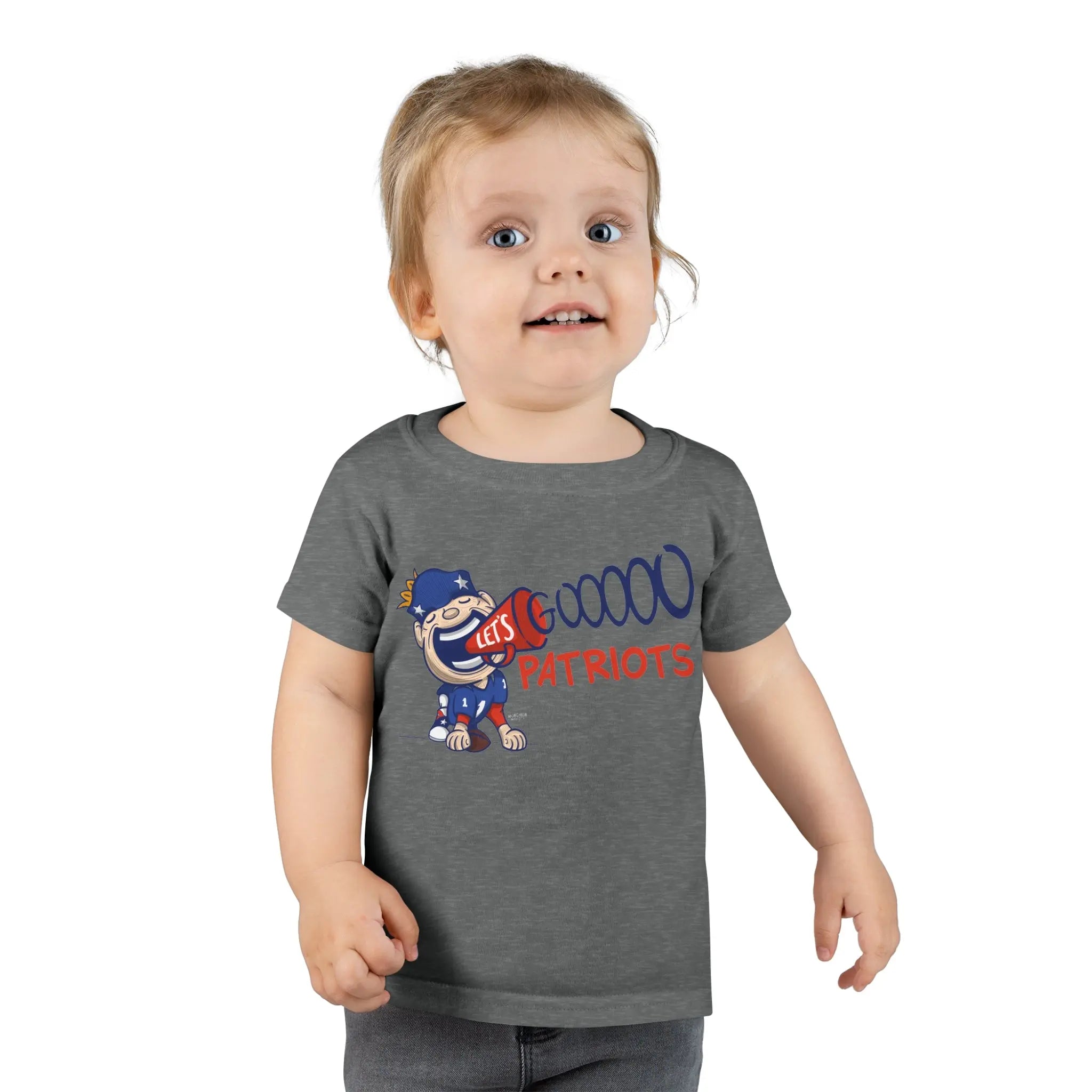 Toddler T-shirt - Lets Go - Lil' Pat NE Football Printify