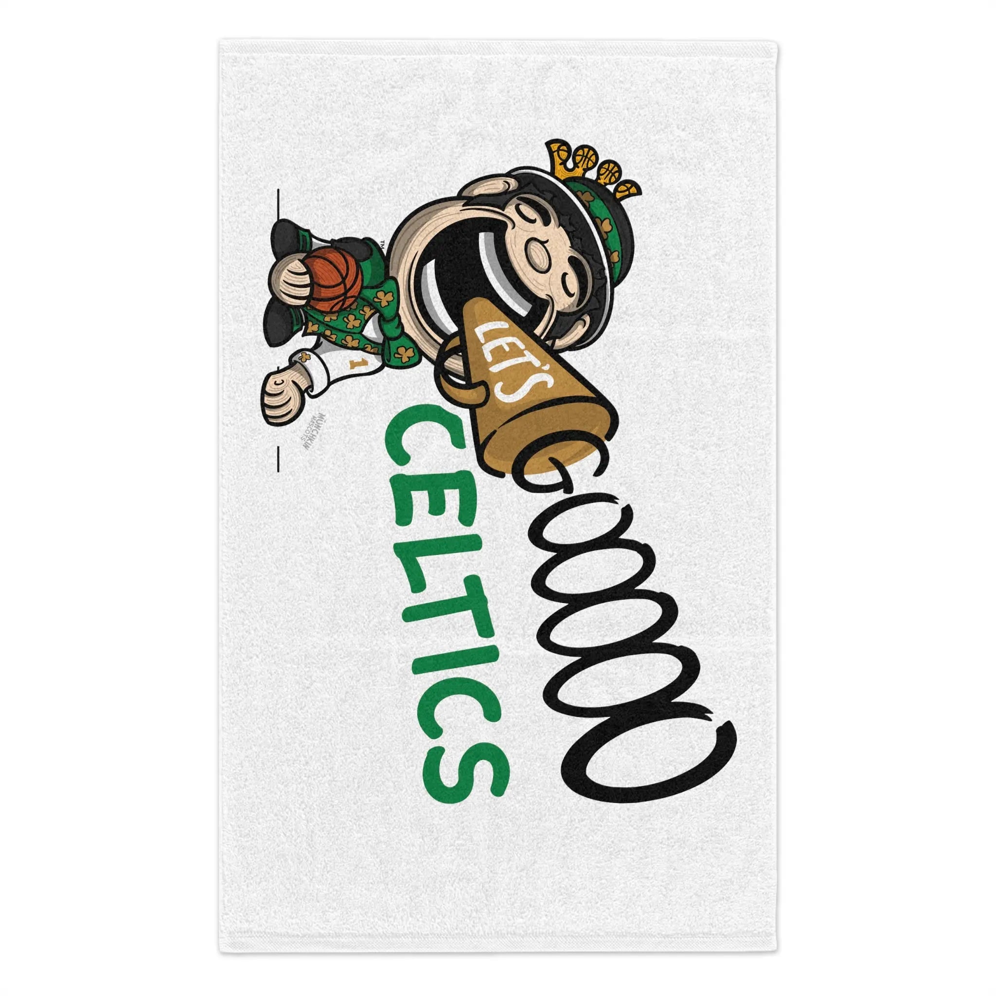 Rally Towel, 11x18 - Lets Go - Lil' Lucky BOS Basketball Printify
