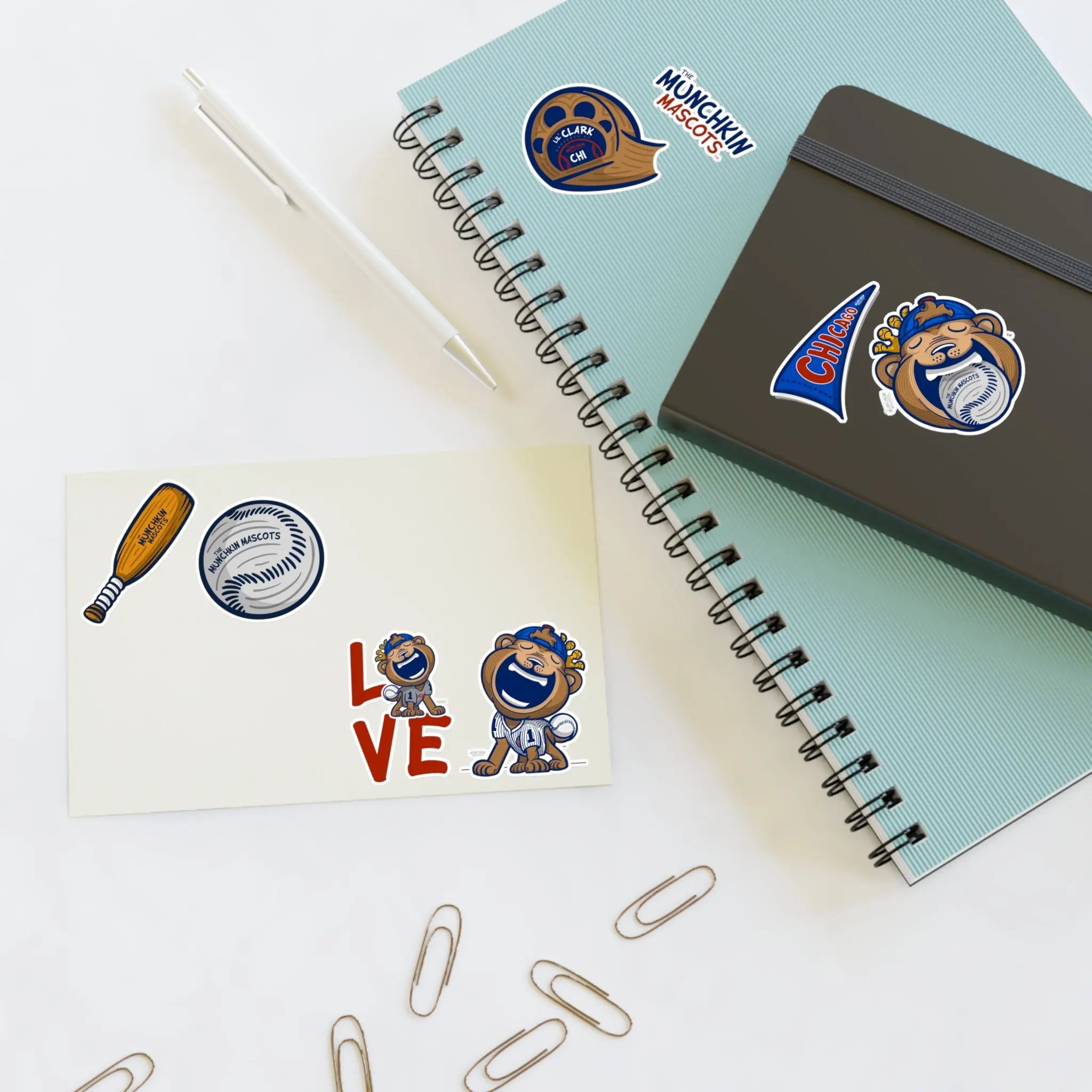 Sticker Sheets - Lil' Clark CHI Baseball Printify