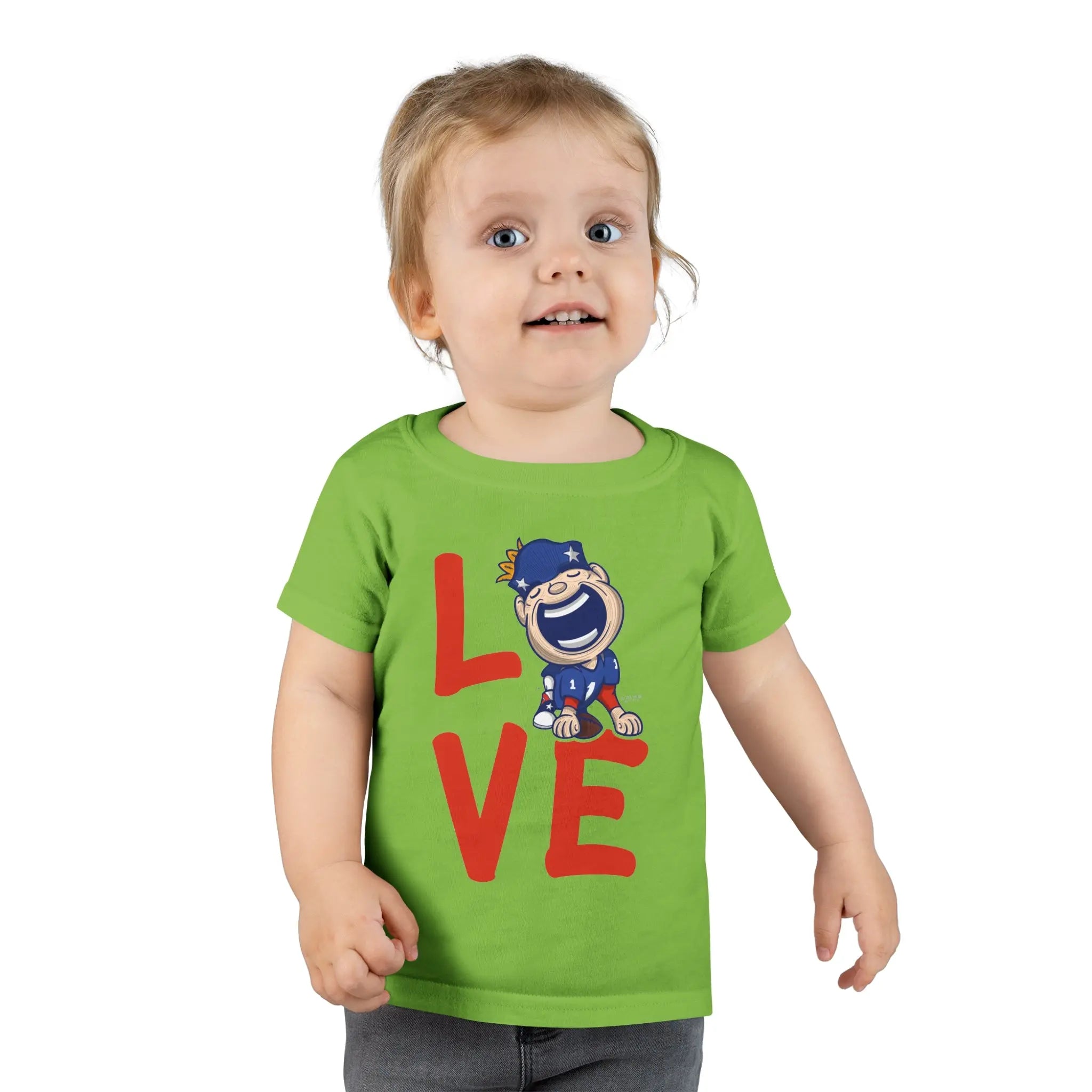 Toddler T-shirt - LOVE - Lil' Pat NE Football Printify
