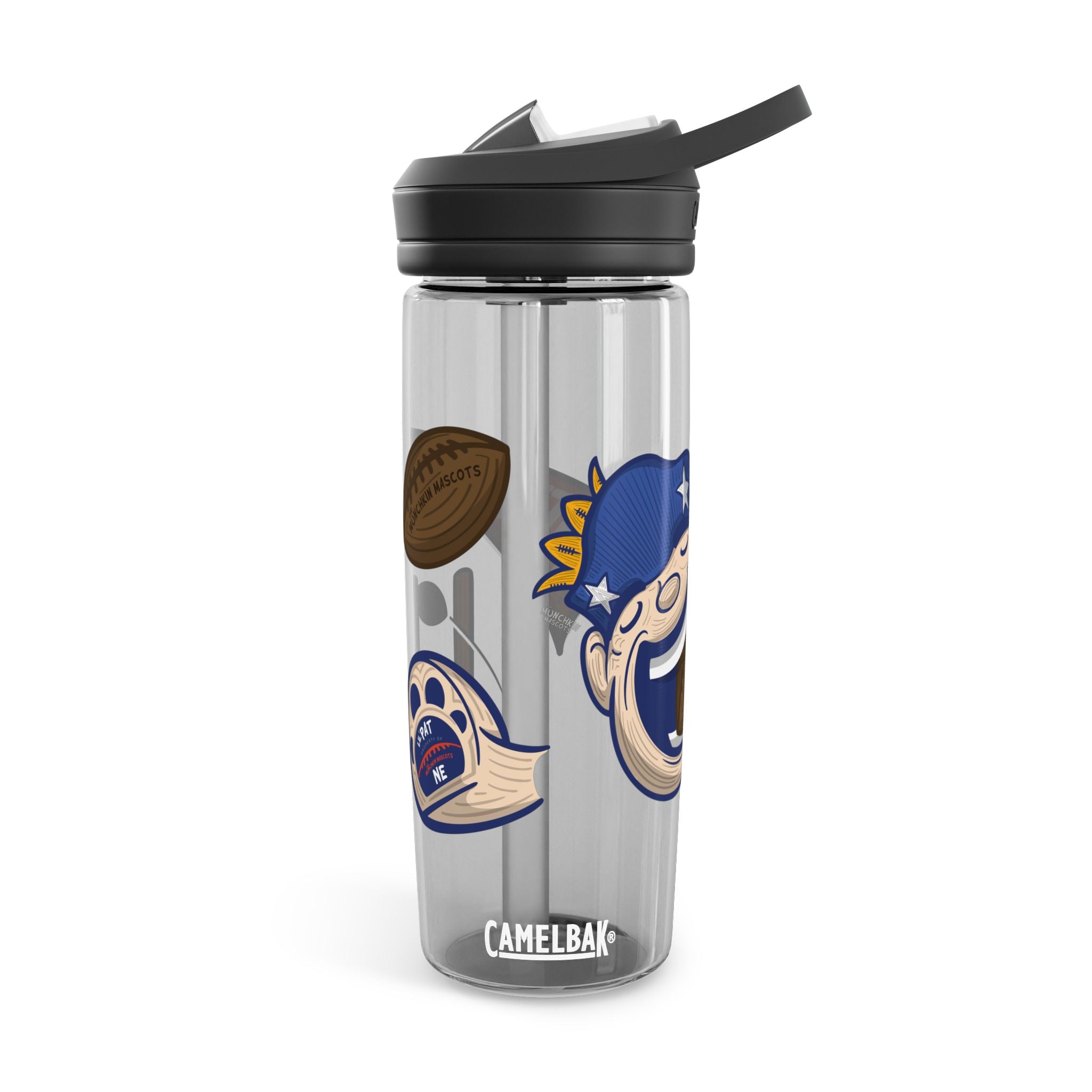 New England Football CamelBak Eddy® Lil' Pat Water Bottle, 20oz\25oz | Hand-Drawn Art | Gifts for Kids