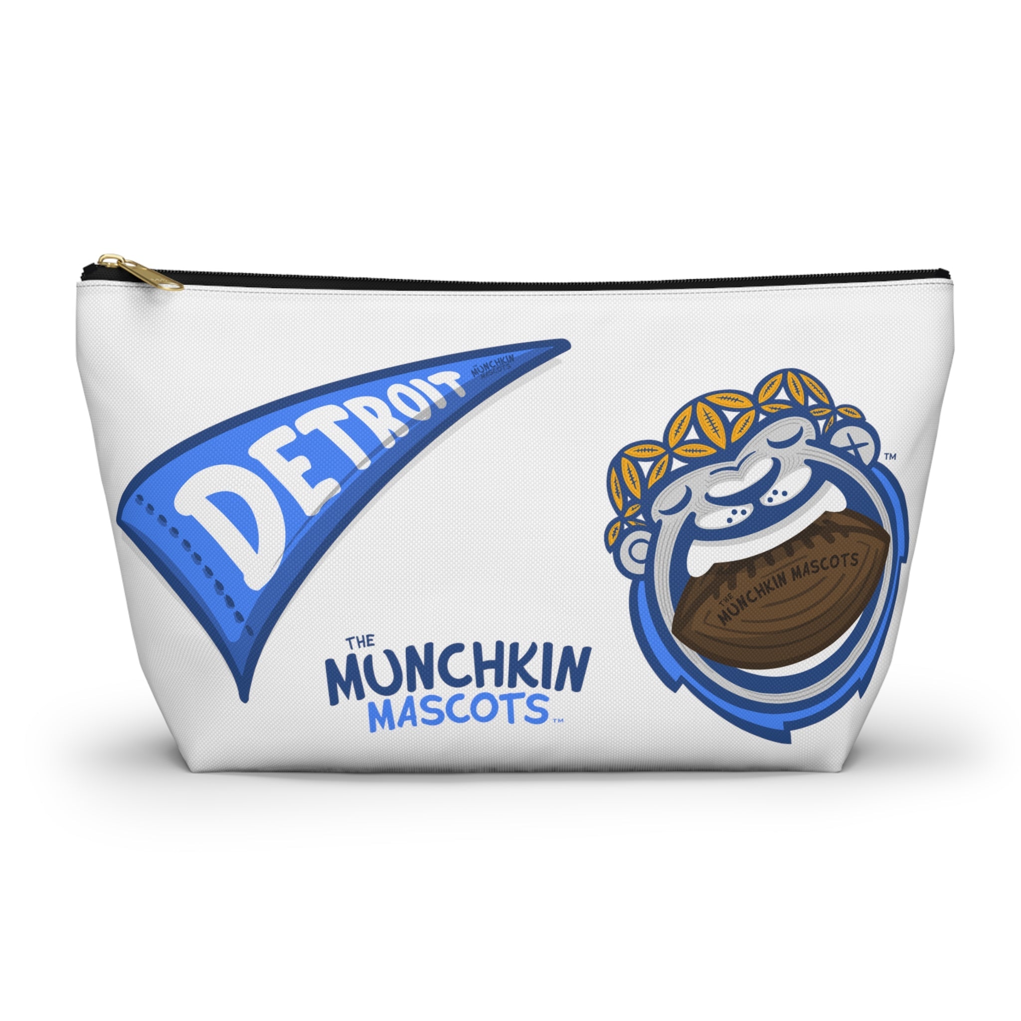 Accessory Pouch w T-bottom - Pattern - Lil' Miss Roary DET Football Printify