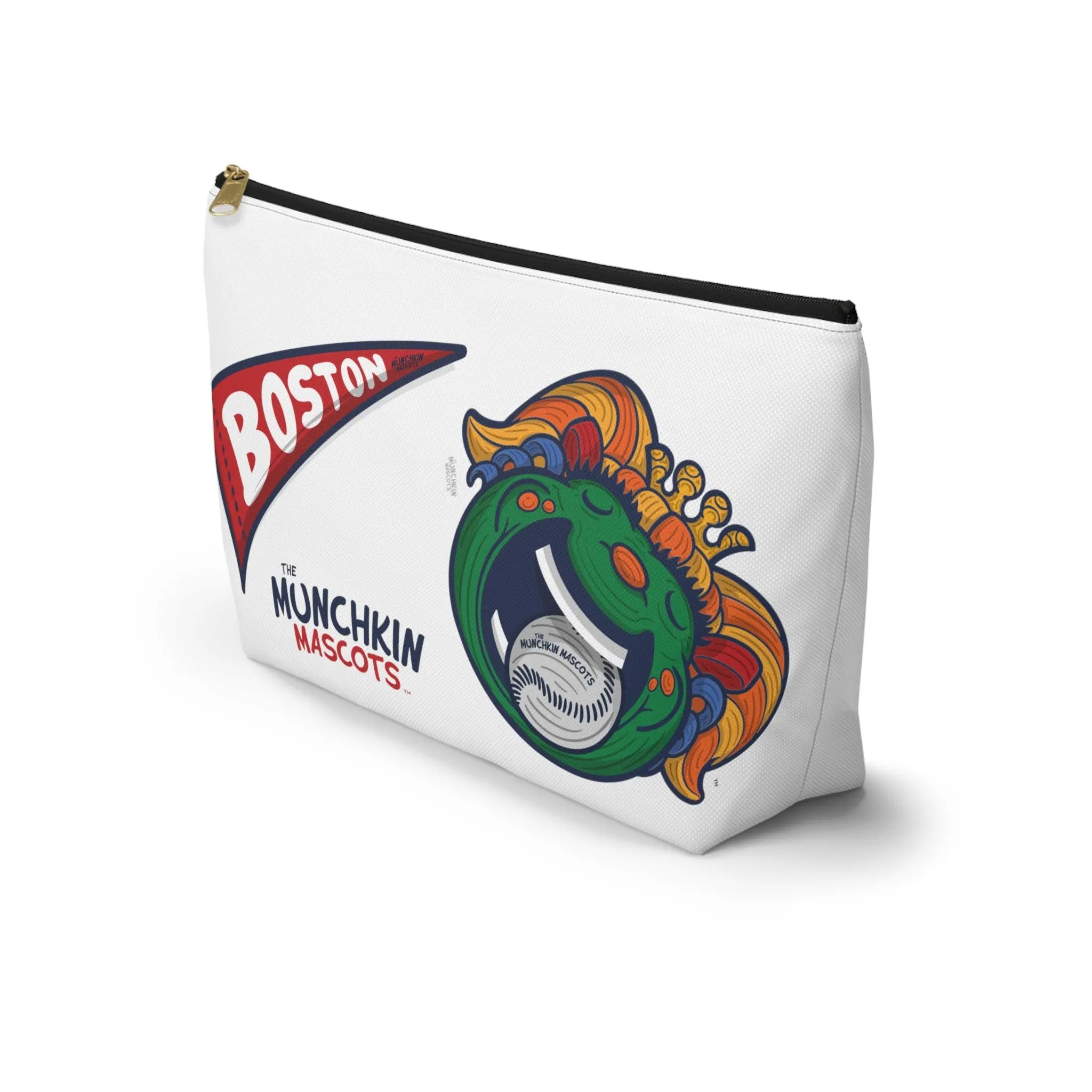 Accessory Pouch w T-bottom - Pattern - Lil' Miss Tessie BOS Baseball Printify