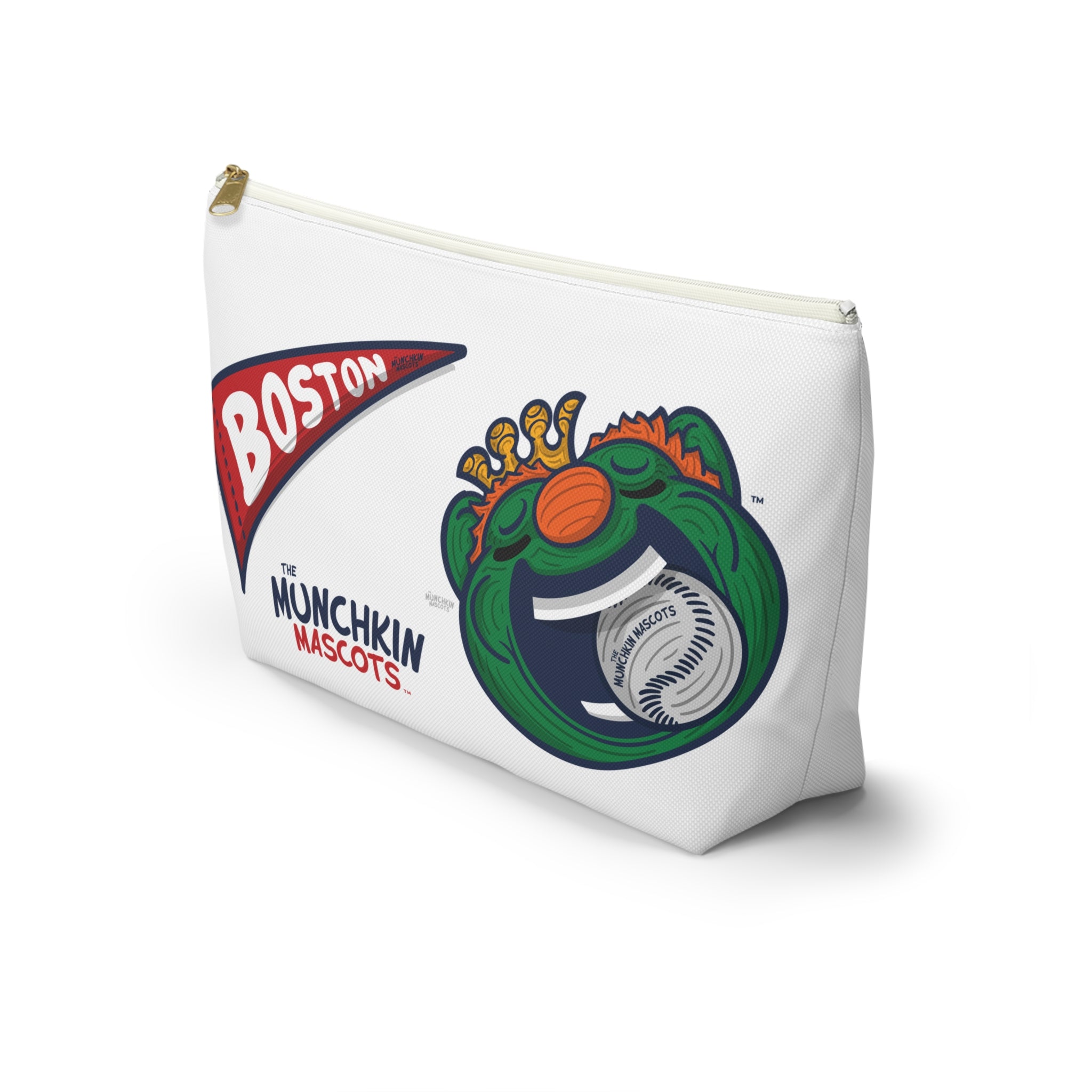 Boston Baseball Accessory Pouch Lil' Wally Themed | Hand-Drawn Art | Gifts for Kids