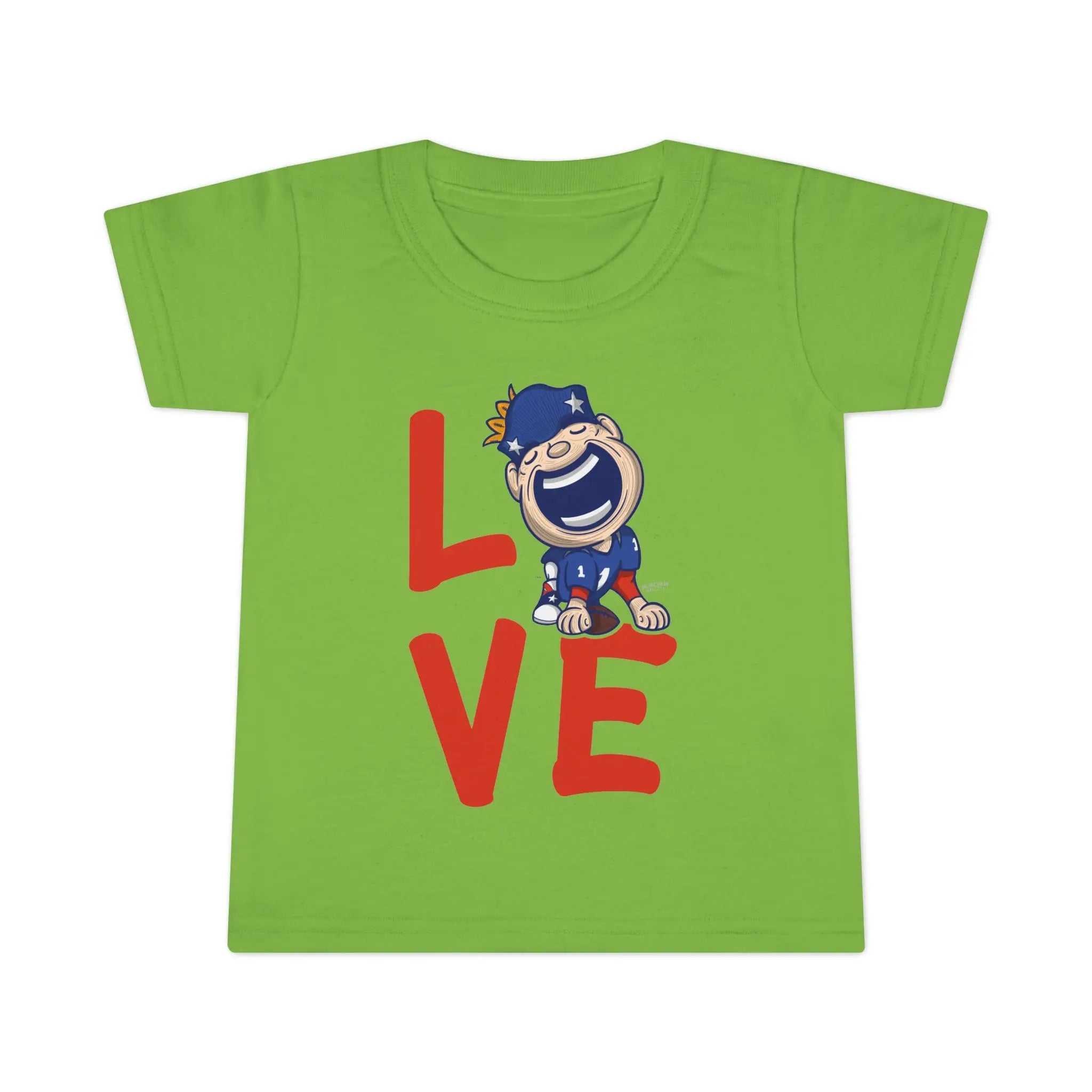 Toddler T-shirt - LOVE - Lil' Pat NE Football Printify