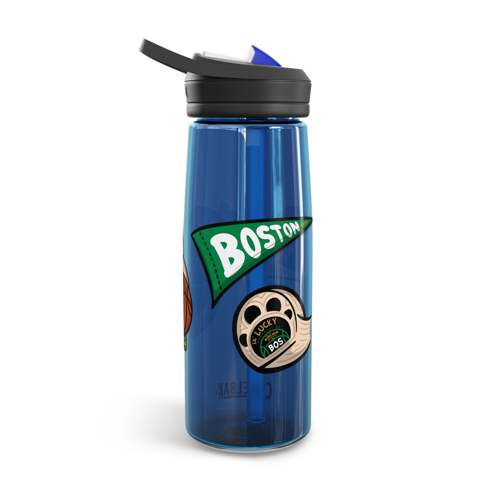 Boston Basketball CamelBak Eddy® Lil' Lucky Water Bottle, 20oz\25oz | Hand-Drawn Art | Gifts for Kids