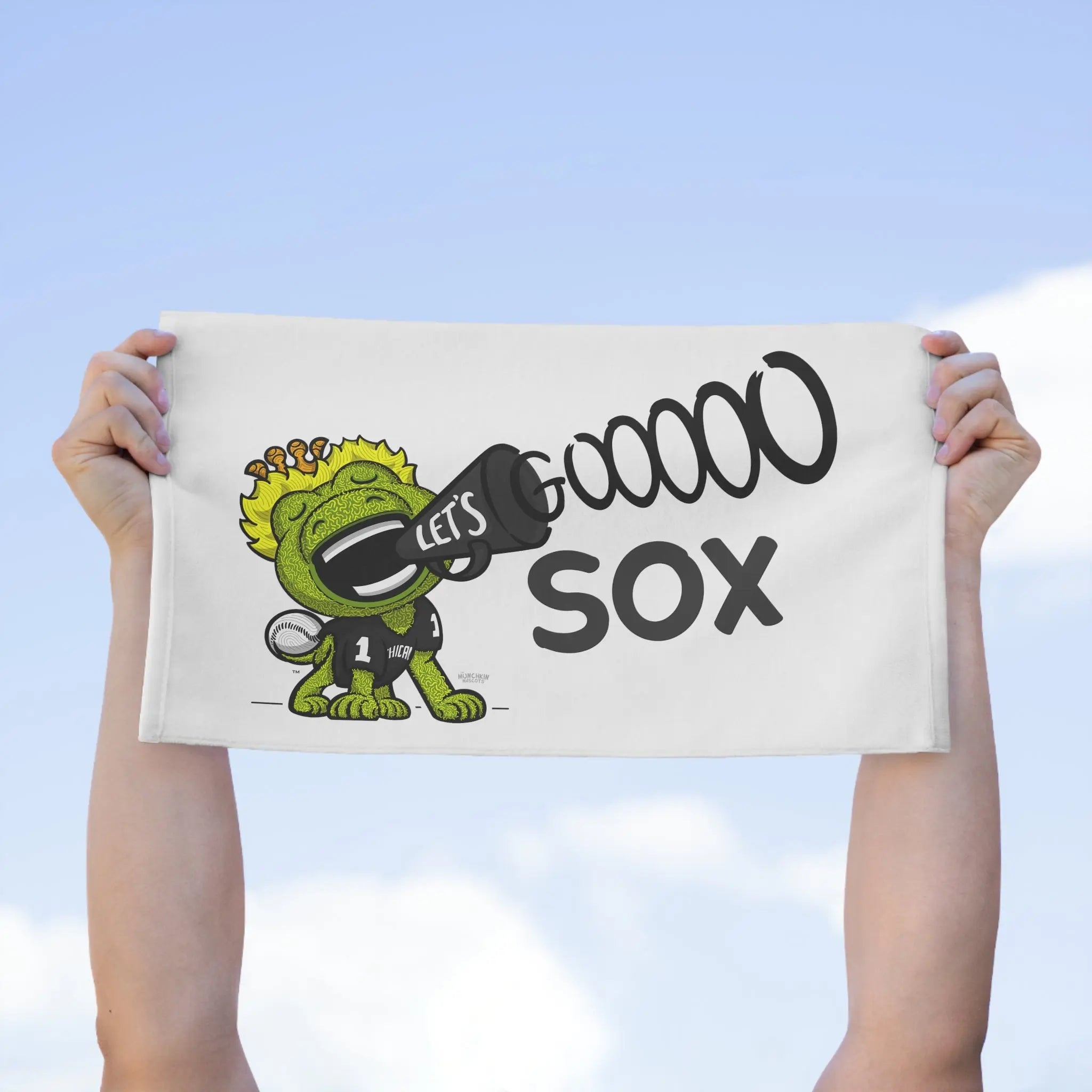 Rally Towel, 11x18 - Lets Go - Lil' Southpaw CHI Baseball Printify