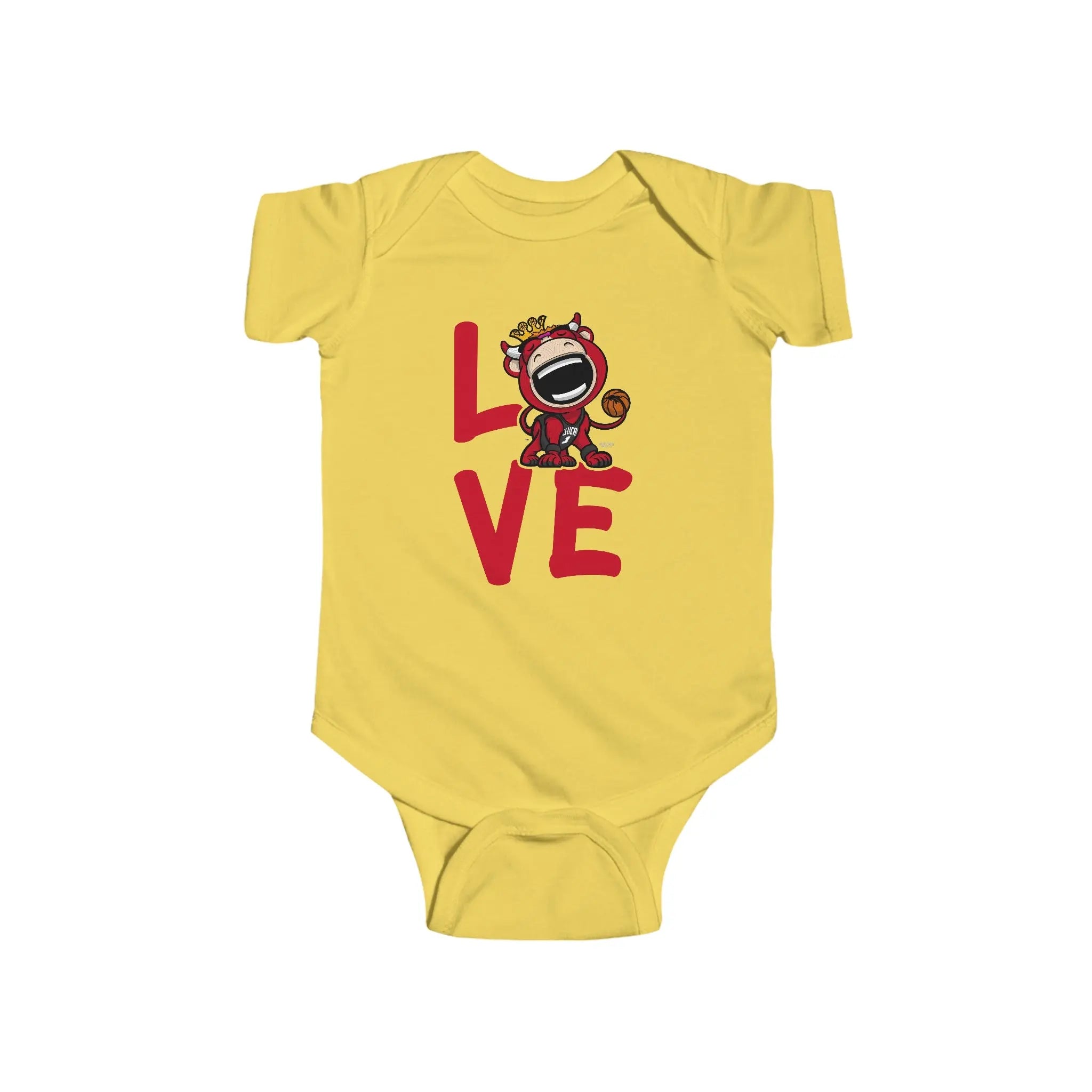 Infant Fine Jersey Bodysuit - LOVE - Lil' Benny CHI Basketball Printify