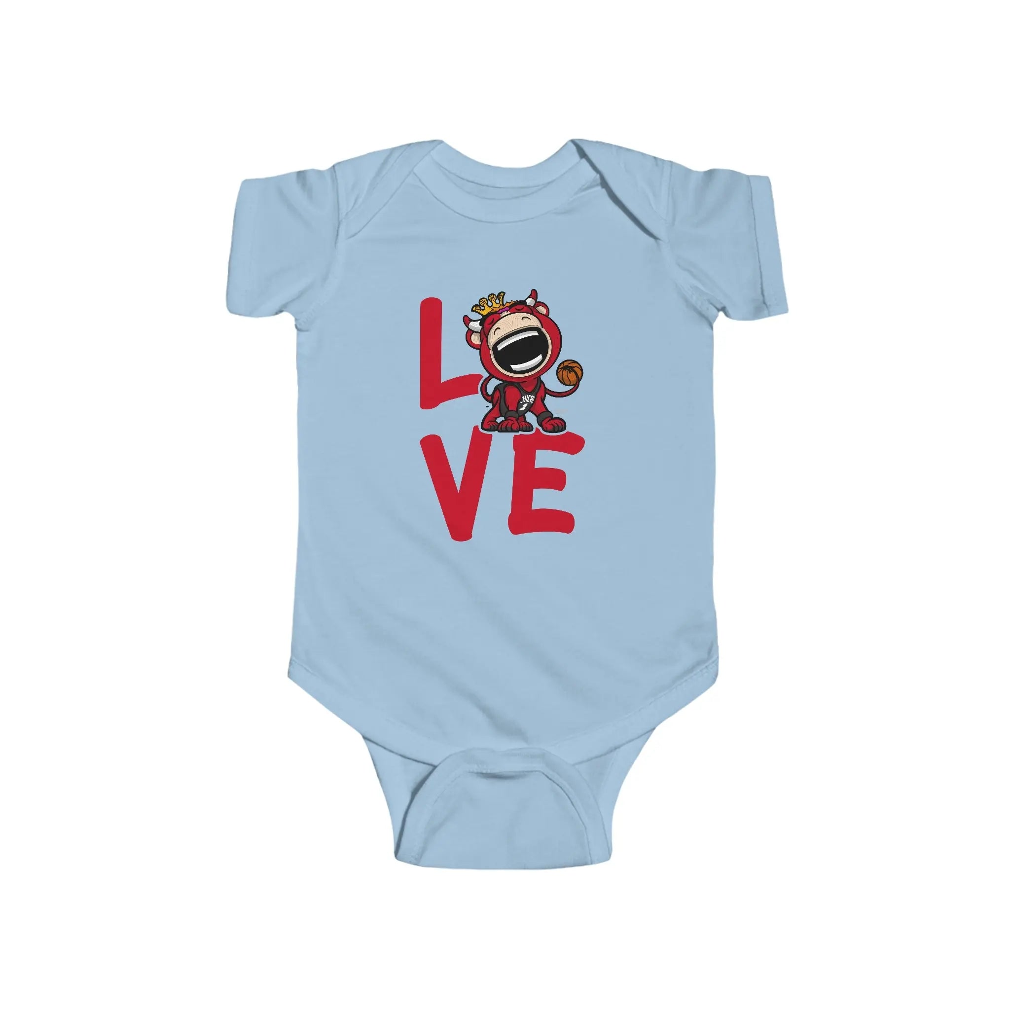 Infant Fine Jersey Bodysuit - LOVE - Lil' Benny CHI Basketball Printify
