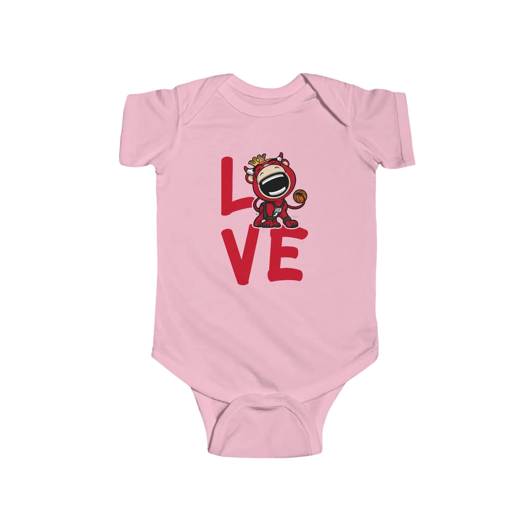 Infant Fine Jersey Bodysuit - LOVE - Lil' Benny CHI Basketball Printify