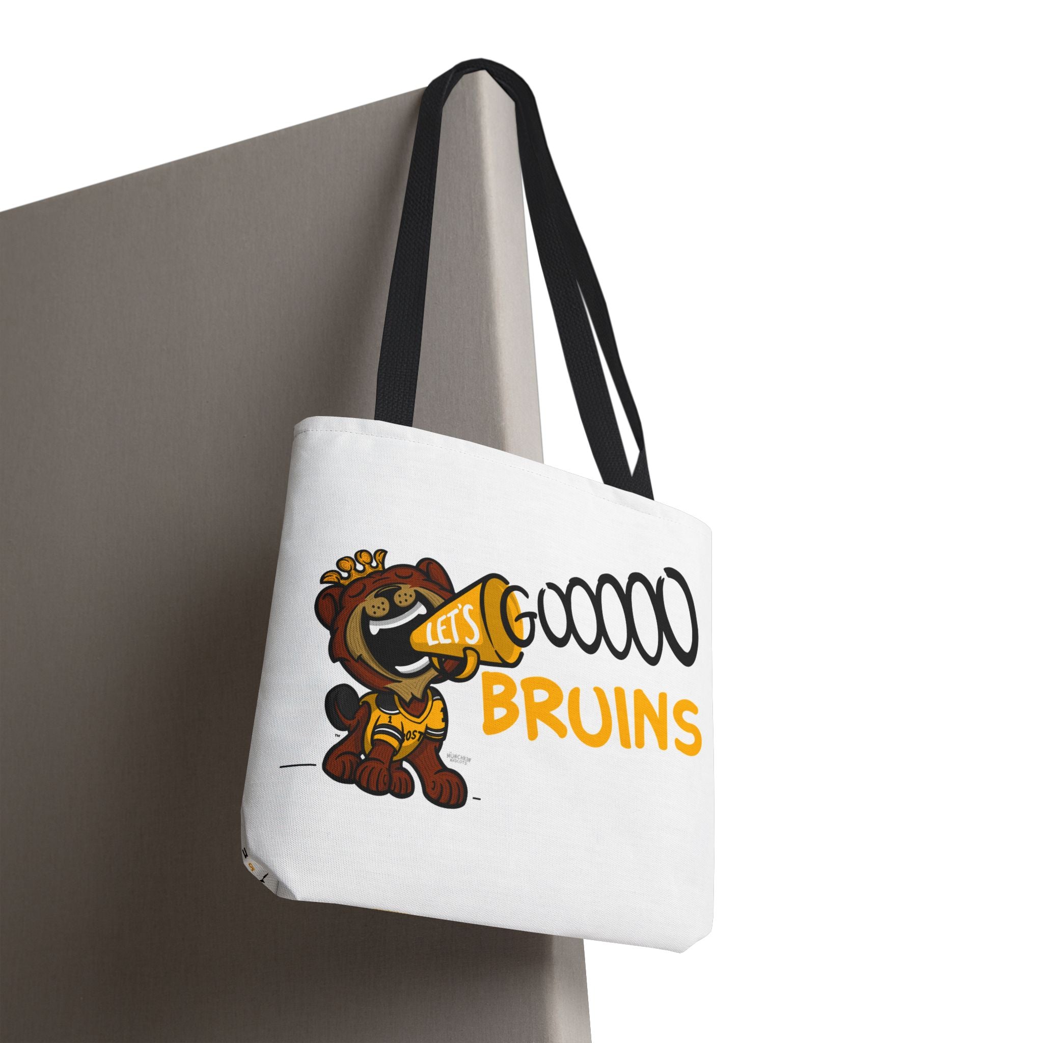 Boston Hockey Tote Bag Lil' Blades 'Let's Go' + Pattern | Hand-Drawn Art | Gifts for Parents