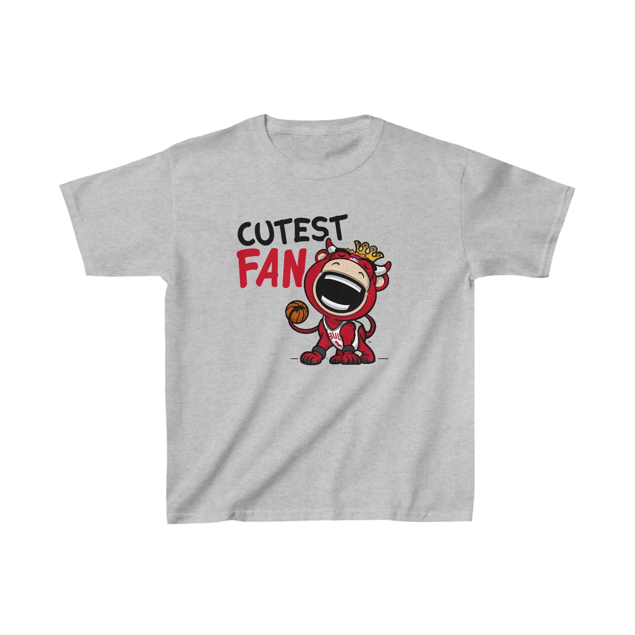 Kids Heavy Cotton™ Tee - Cutest Fan - Lil' Benny CHI Basketball Printify