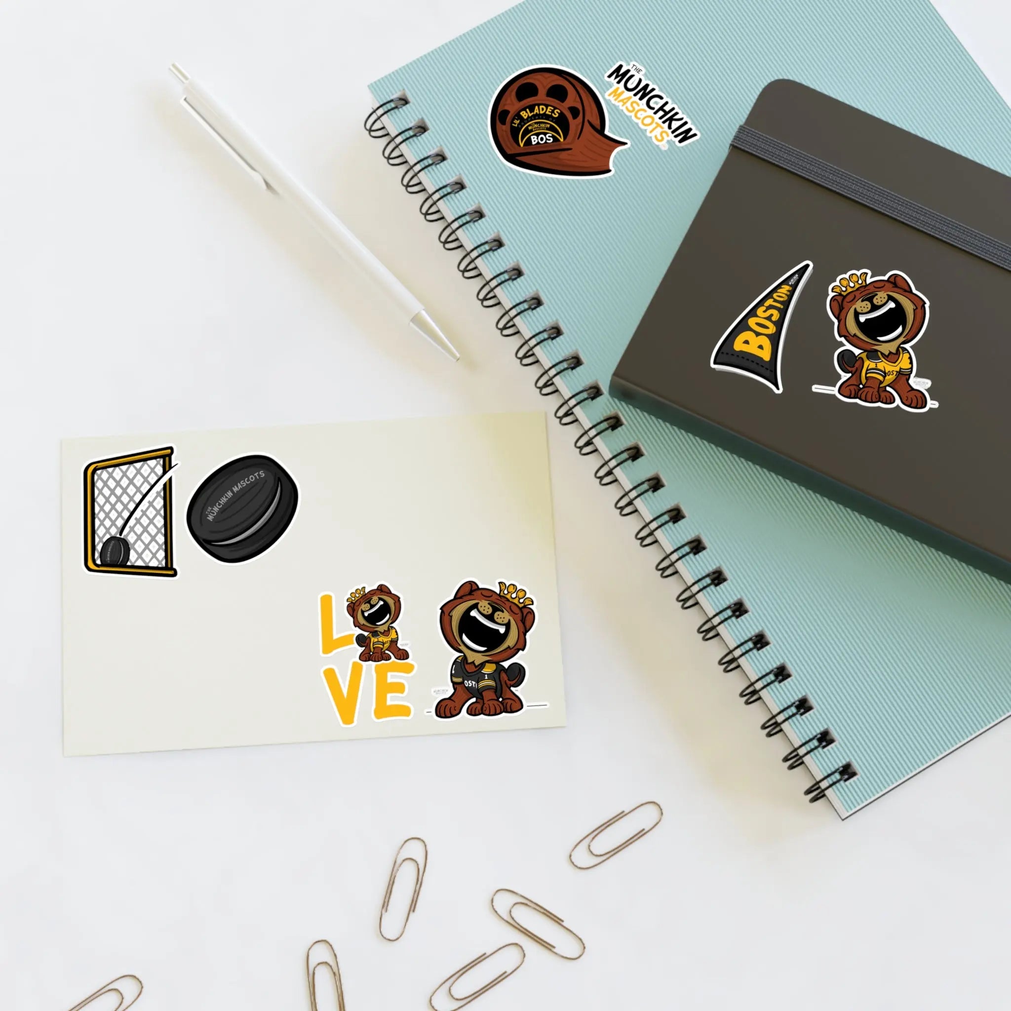 Sticker Sheets - Lil' Blades BOS Hockey Printify