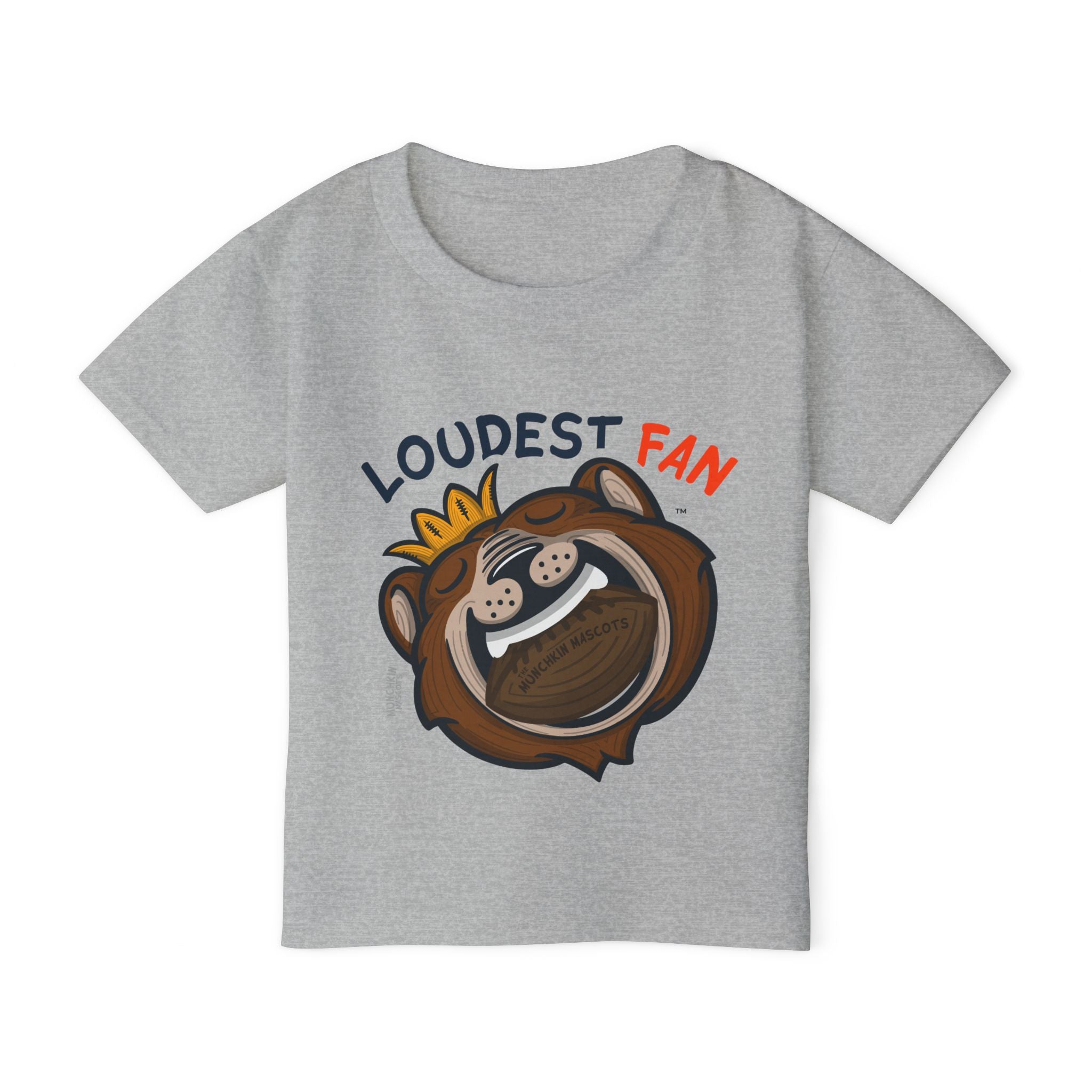 Chicago Football Toddler Tshirt Lil' Staley 'Loudest Fan' | Hand-Drawn Art | Gifts for Kids