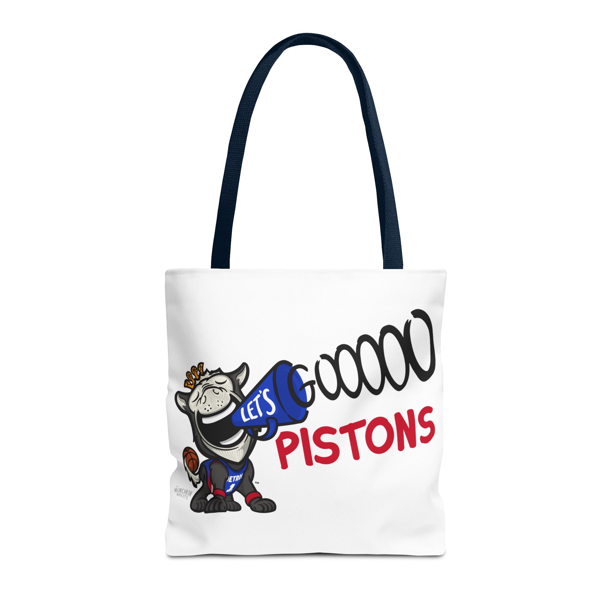 Detroit Basketball Tote Bag Lil' Hooper 'Let's Go' + Pattern | Hand-Drawn Art | Gifts for Parents