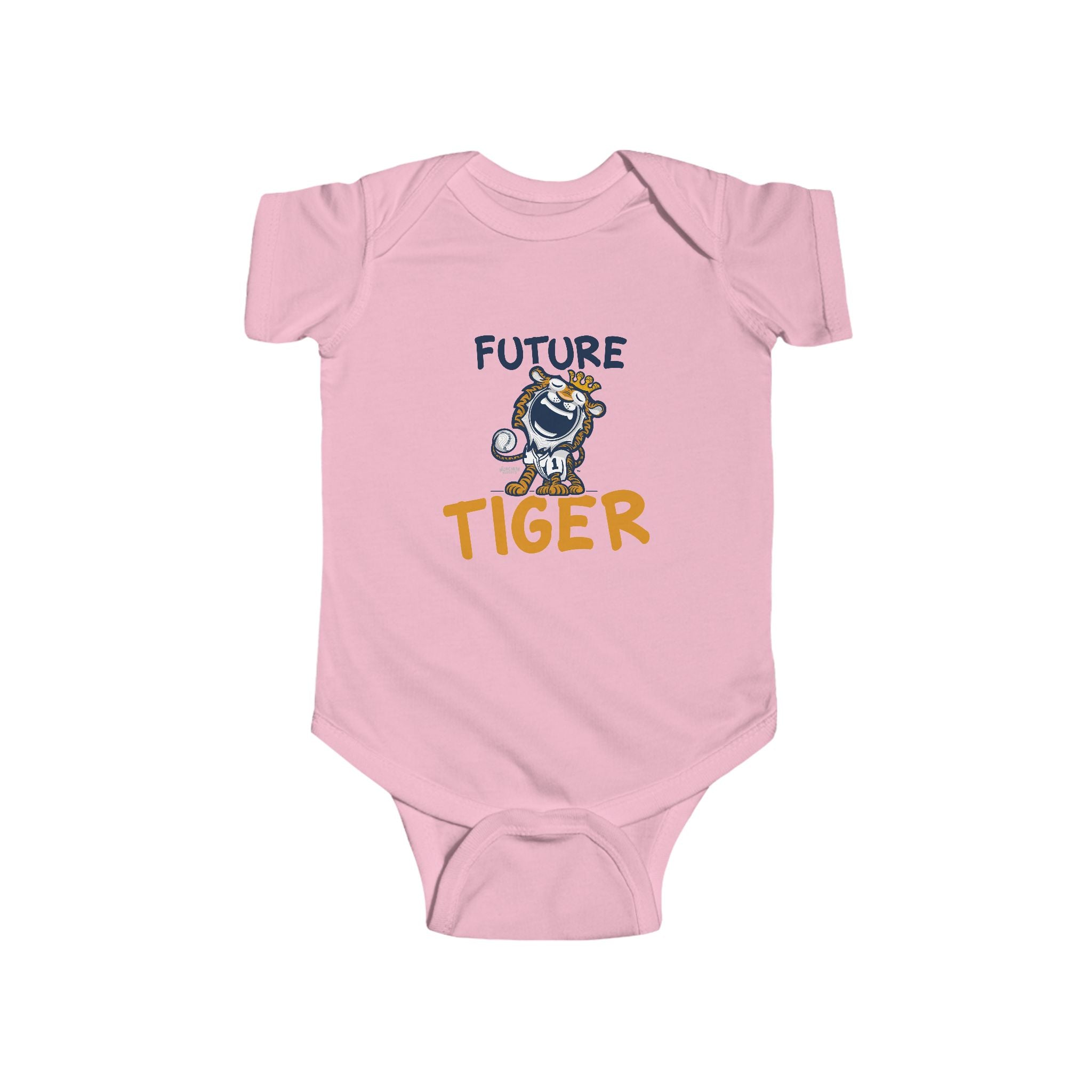 Detroit Baseball Newborn & Infant Lil' Paws 'Future' Jersey Bodysuit | Hand-Drawn Art | Gifts for Newborns