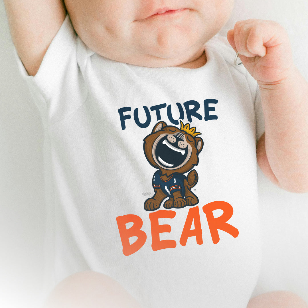 Chicago Football Newborn & Infant Lil' Staley 'Future' Jersey Bodysuit | Hand-Drawn Art | Gifts for Newborns