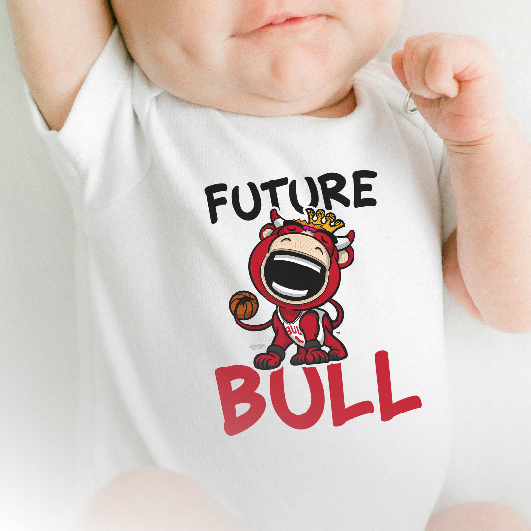 Chicago Basketball Newborn & Infant Lil' Benny 'Future' Jersey Bodysuit | Hand-Drawn Art | Gifts for Newborns