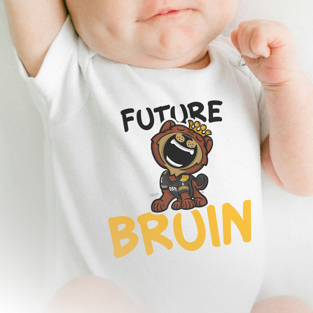 Boston Hockey Newborn & Infant Lil' Blades 'Future' Jersey Bodysuit | Hand-Drawn Art | Gifts for Newborns
