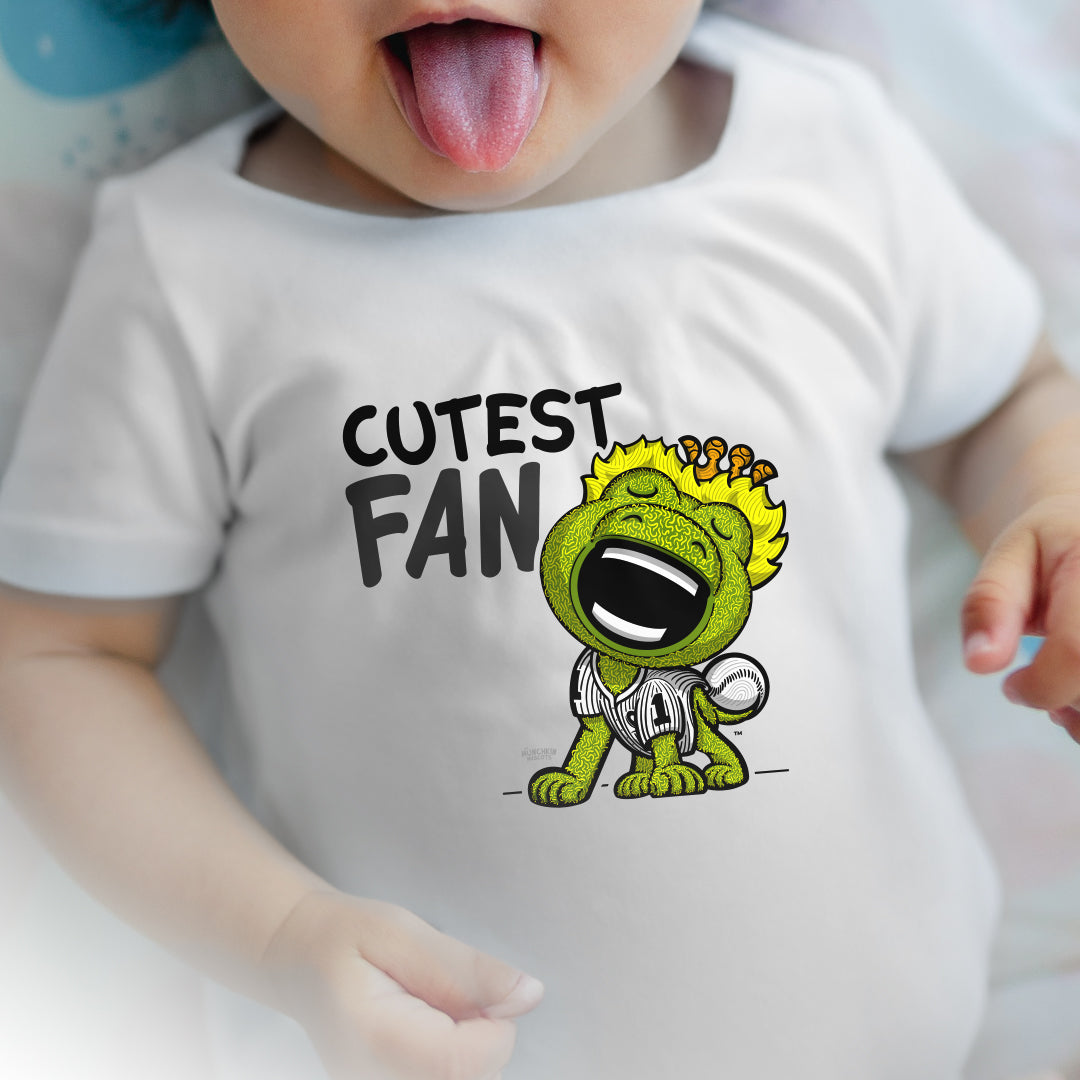 Chicago Baseball Newborn & Infant Lil' Southpaw 'Cutest Fan' Jersey Bodysuit | Hand-Drawn Art | Gifts for Newborns