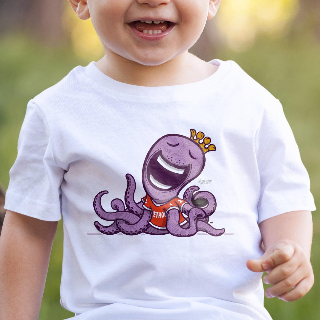 Detroit Hockey Toddler Tshirt Lil' Stanley 'Home/Away Mascot' | Hand-Drawn Art | Gifts for Kids
