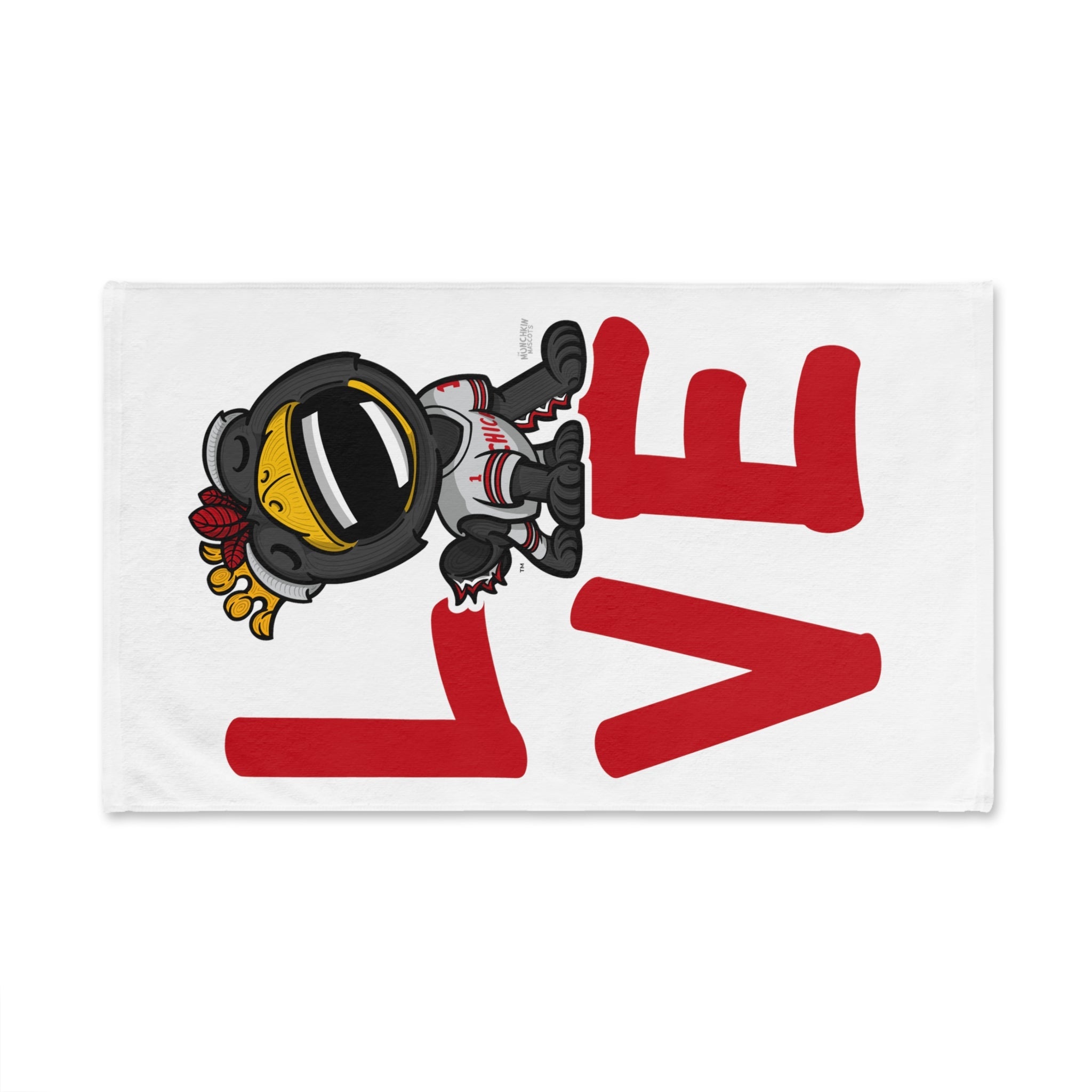 Hand Towel - LOVE - Lil' Tommy CHI Hockey Printify
