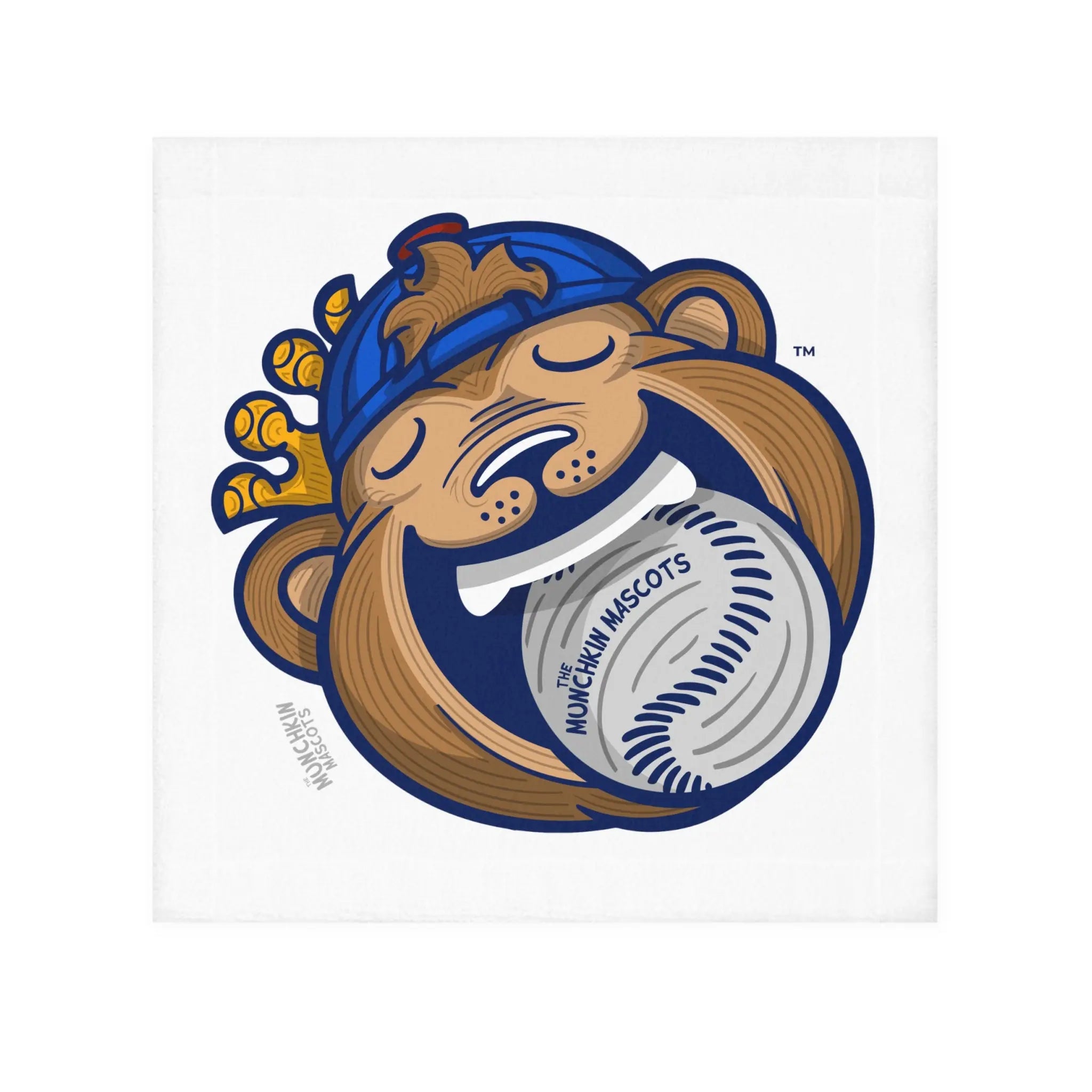 Face Towel - Mascot - Lil' Clark CHI Baseball Printify