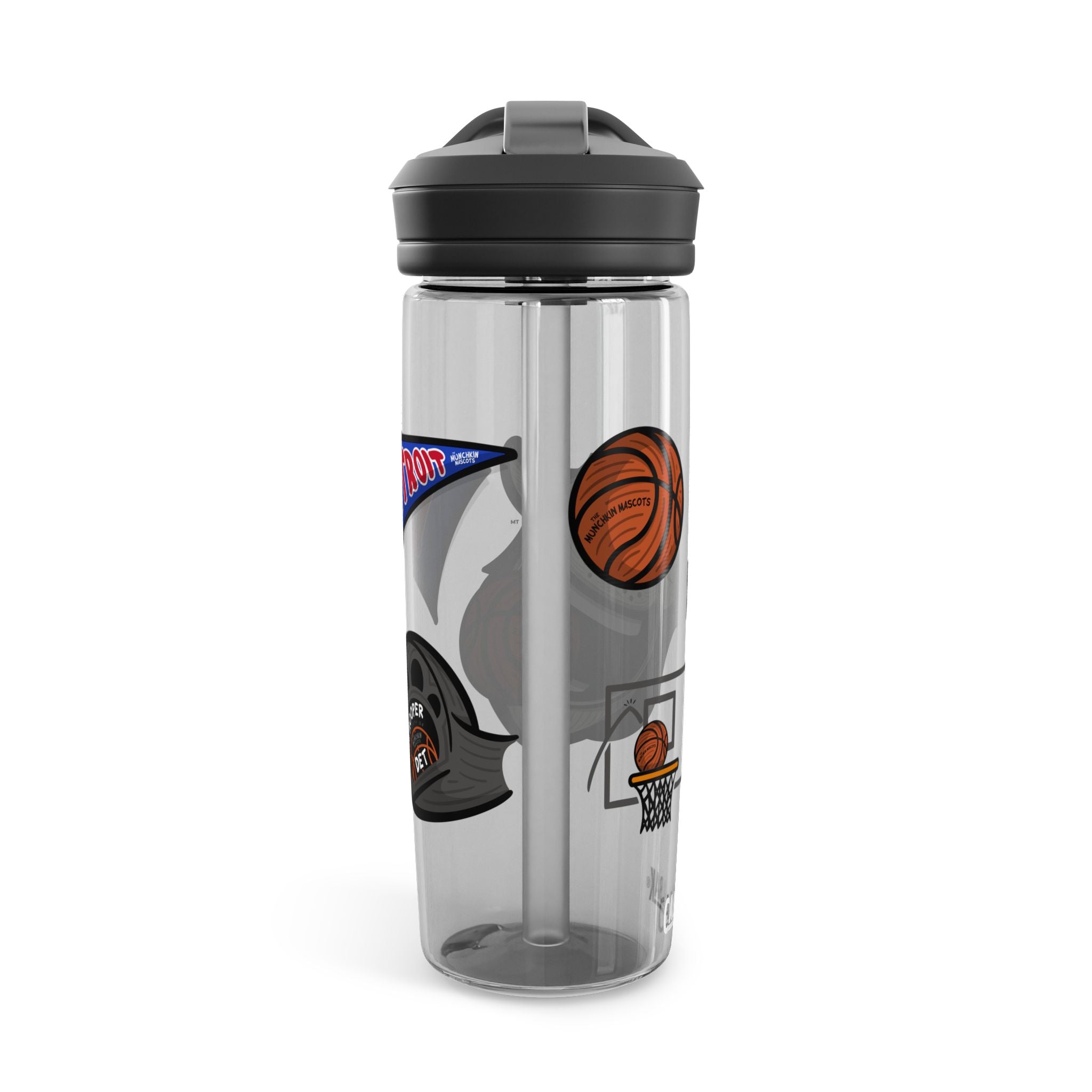 Detroit Basketball CamelBak Eddy® Lil' Hooper Water Bottle, 20oz\25oz | Hand-Drawn Art | Gifts for Kids