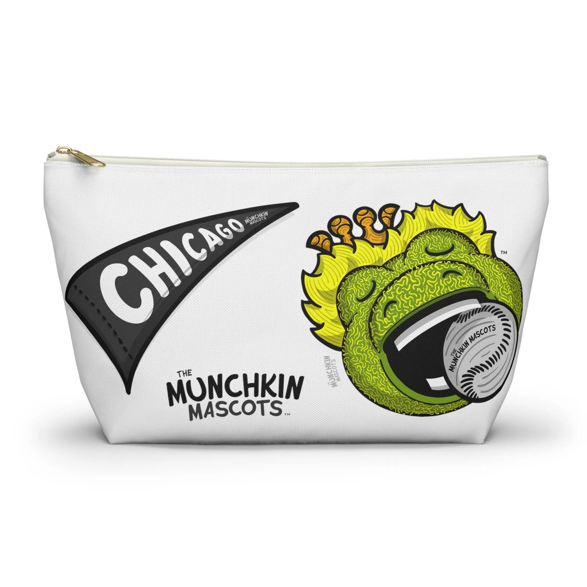 Accessory Pouch w T-bottom - Pattern - Lil' Southpaw CHI Baseball Printify