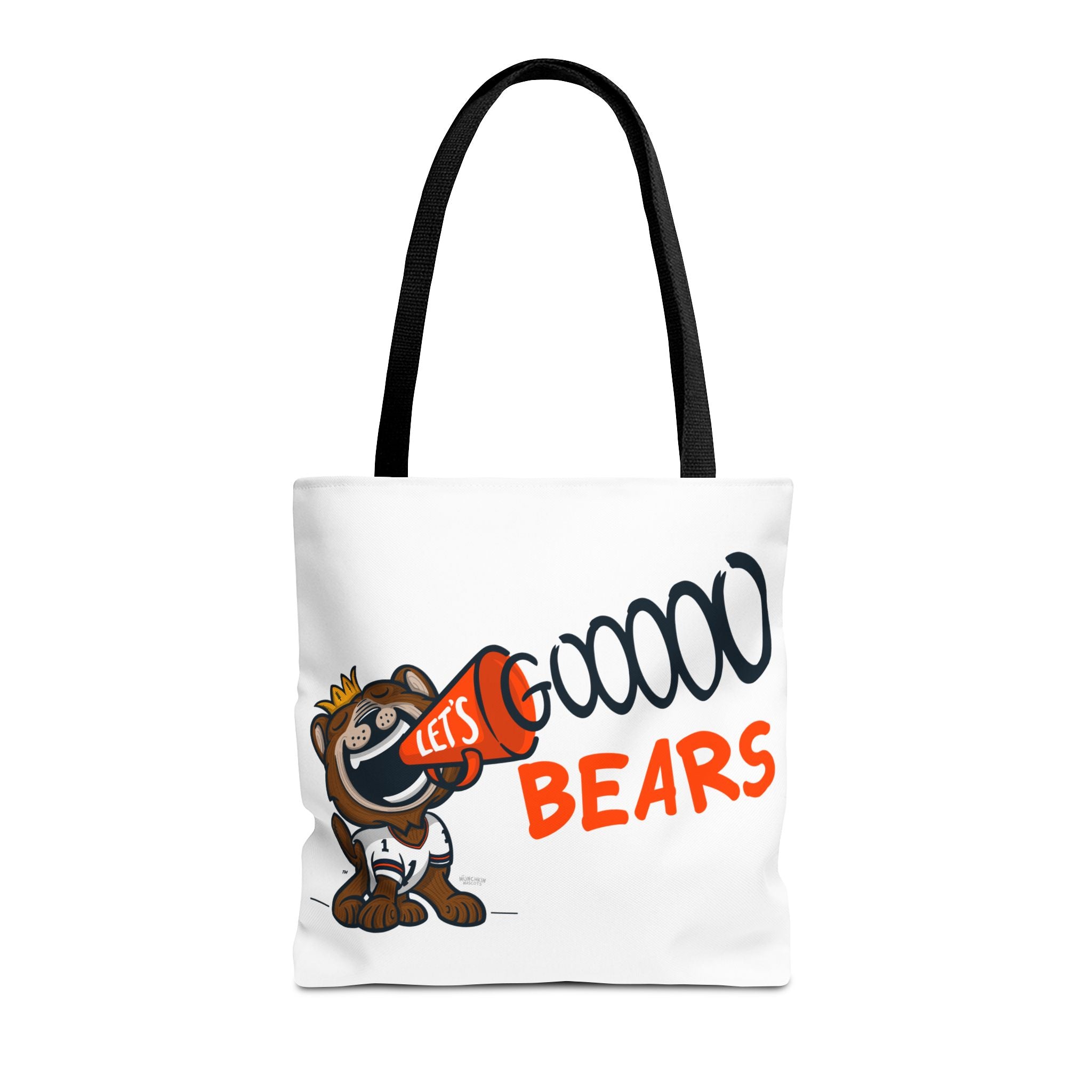 Chicago Football Tote Bag Lil' Staley 'Let's Go' + Pattern | Hand-Drawn Art | Gifts for Parents