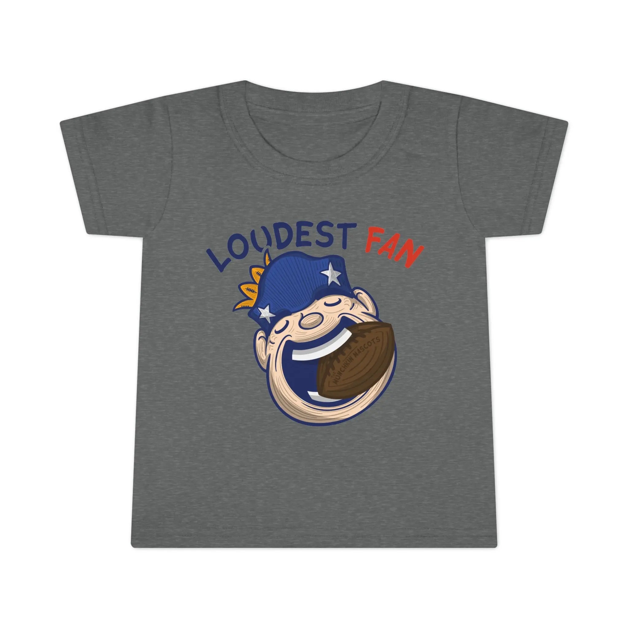 Toddler T-shirt - Loudest Fan - Lil' Pat NE Football Printify