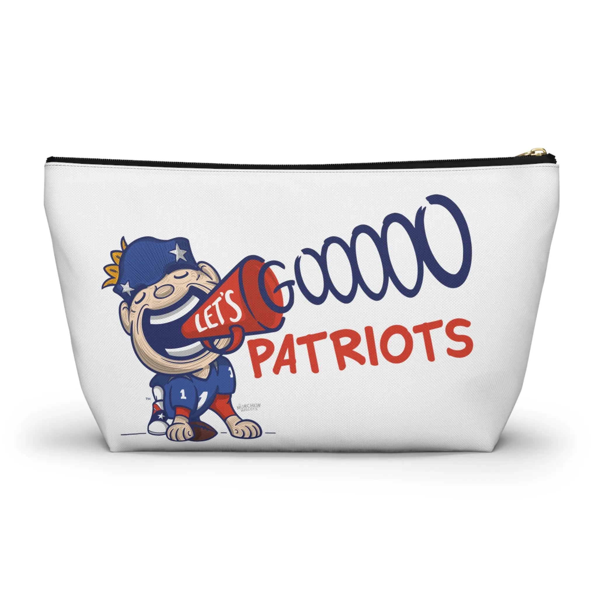 Accessory Pouch w T-bottom - Pattern - Lil' Pat NE Football Printify