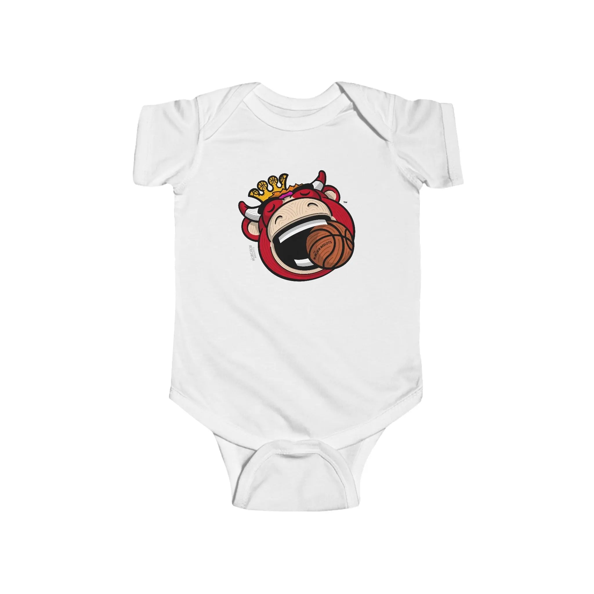 Infant Fine Jersey Bodysuit - Gameball Bite - Lil' Benny CHI Basketball Printify