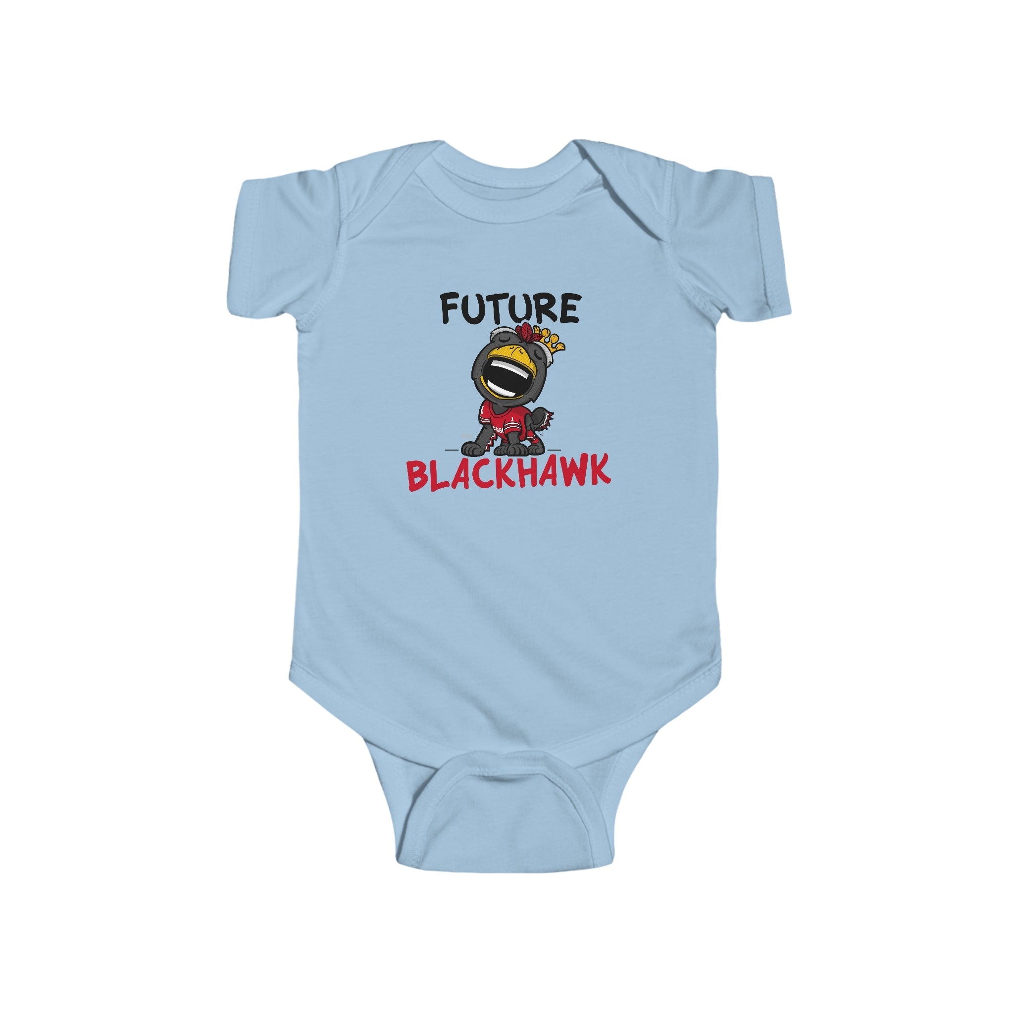 Infant Fine Jersey Bodysuit - Future Blackhawk - Lil' Tommy CHI Hockey Printify