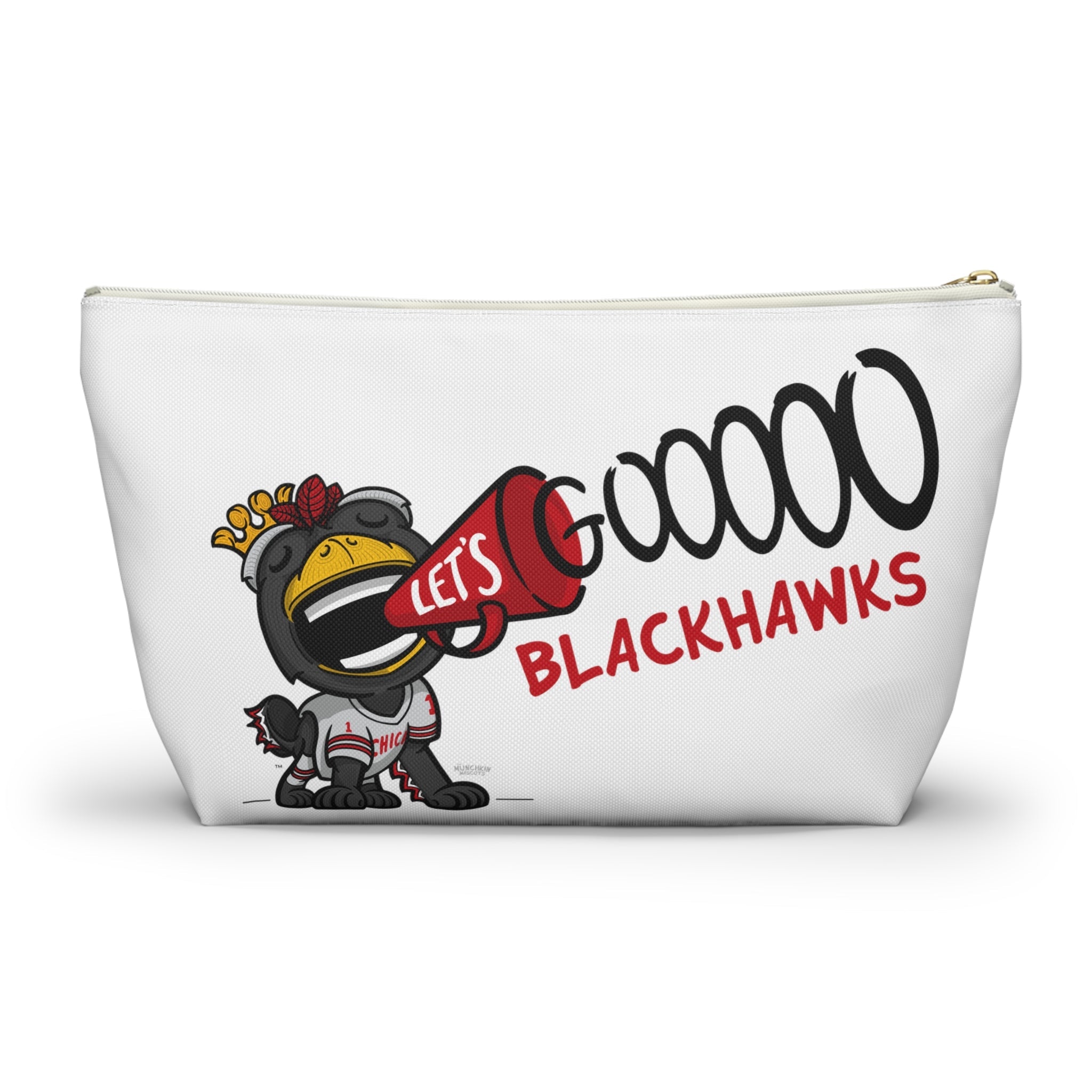 Accessory Pouch w T-bottom - Pattern - Lil' Tommy CHI Hockey Printify