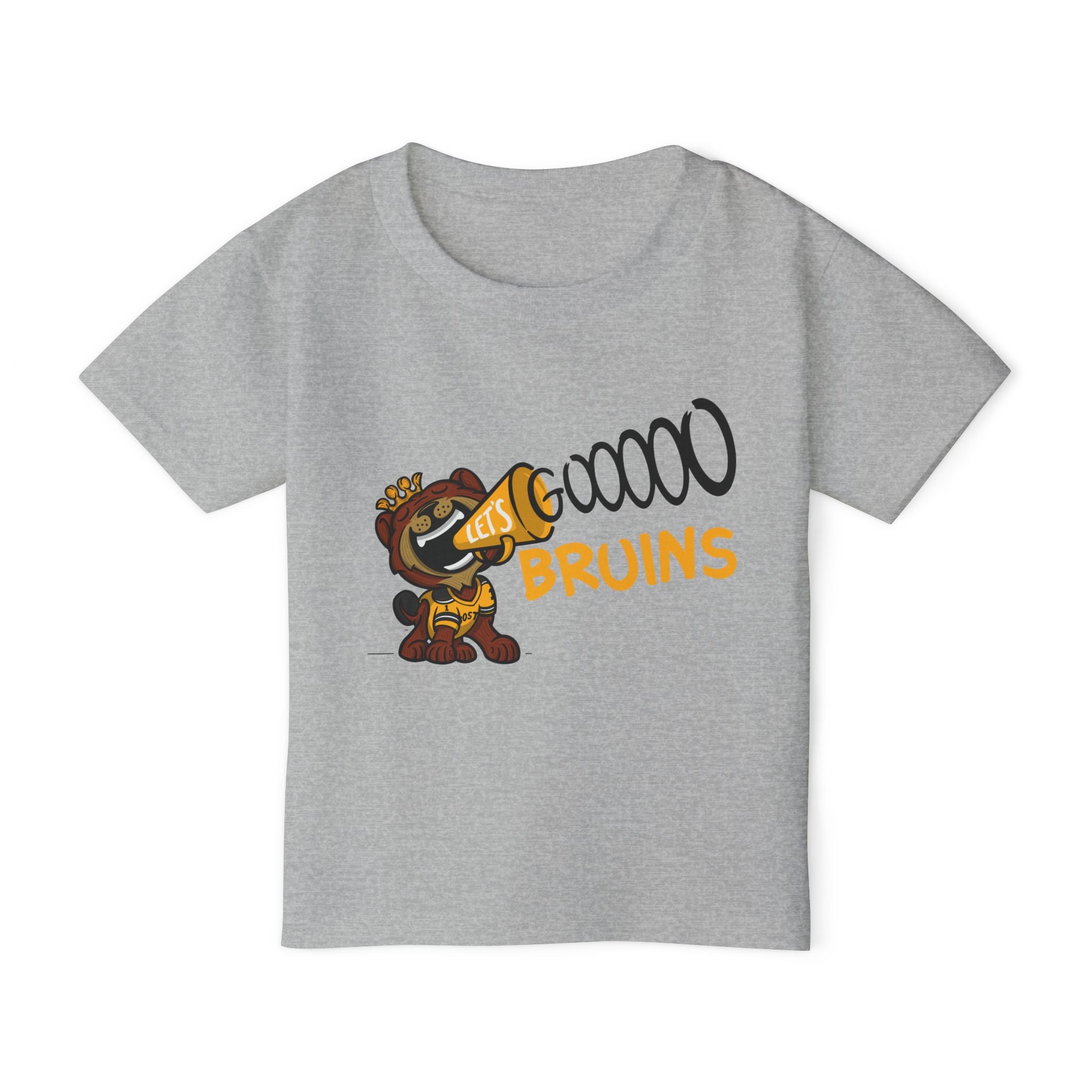 Boston Hockey Toddler Tshirt Lil' Blades 'Let's Go' | Hand-Drawn Art | Gifts for Kids