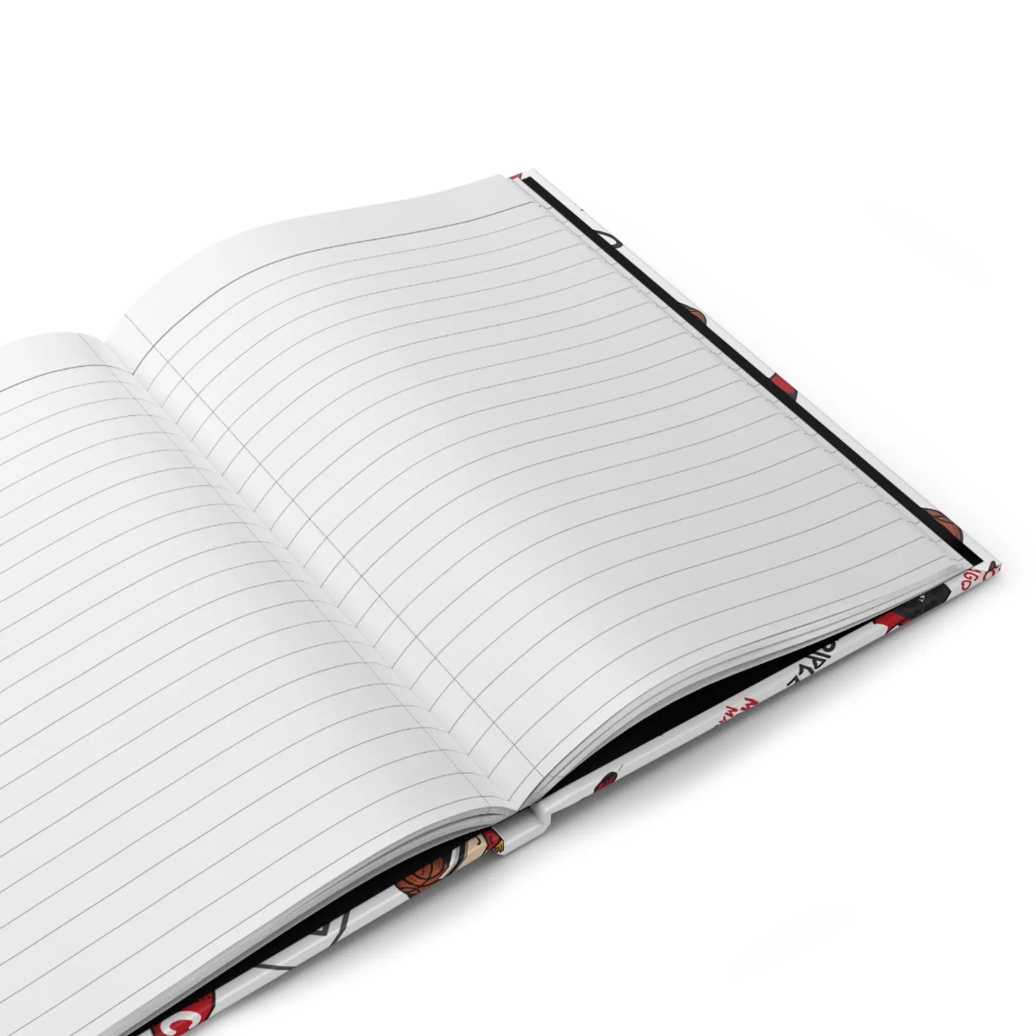 Hardcover Journal Matte - Pattern - Lil' Benny CHI Basketball Printify