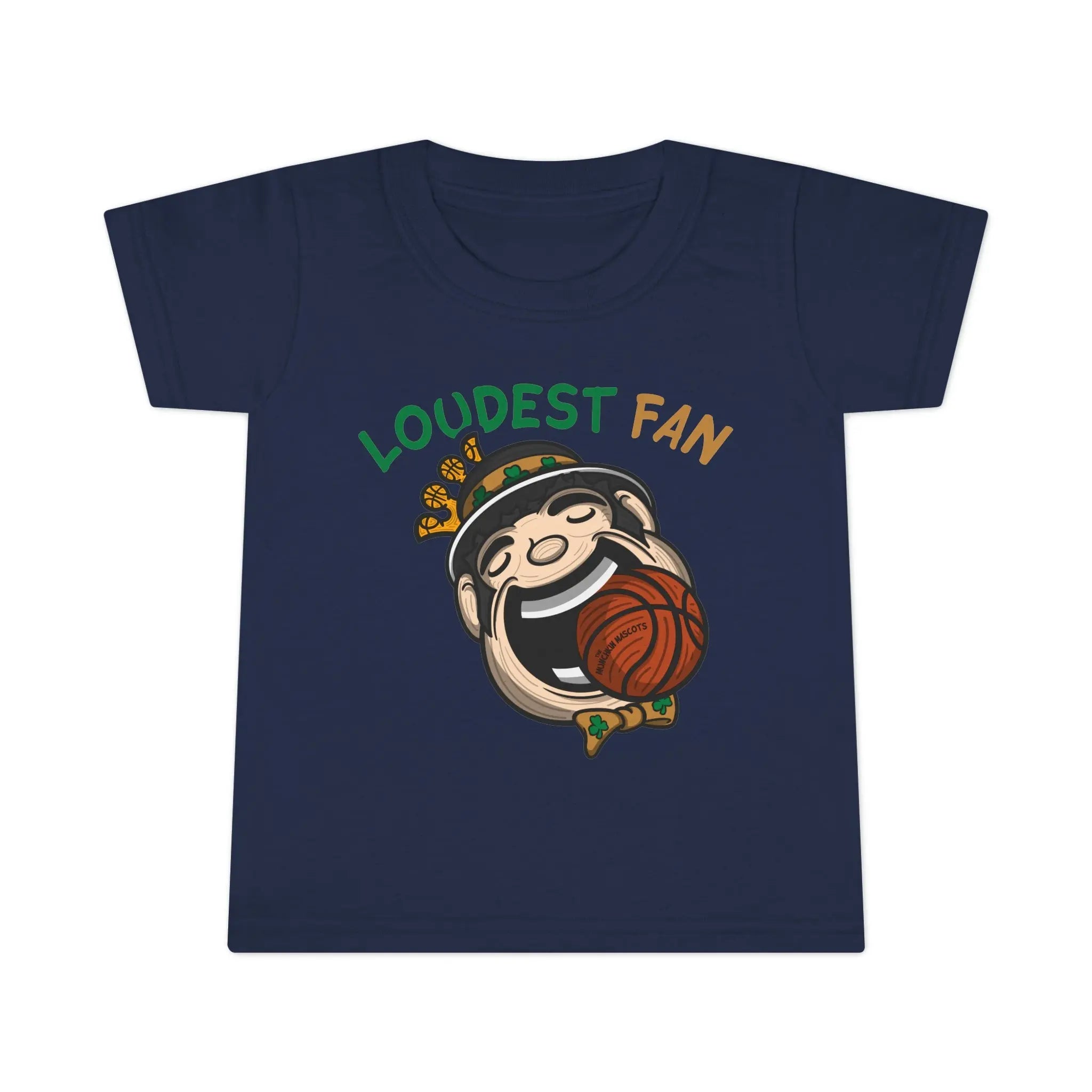 Toddler T-shirt - Loudest Fan - Lil' Lucky BOS Basketball Printify