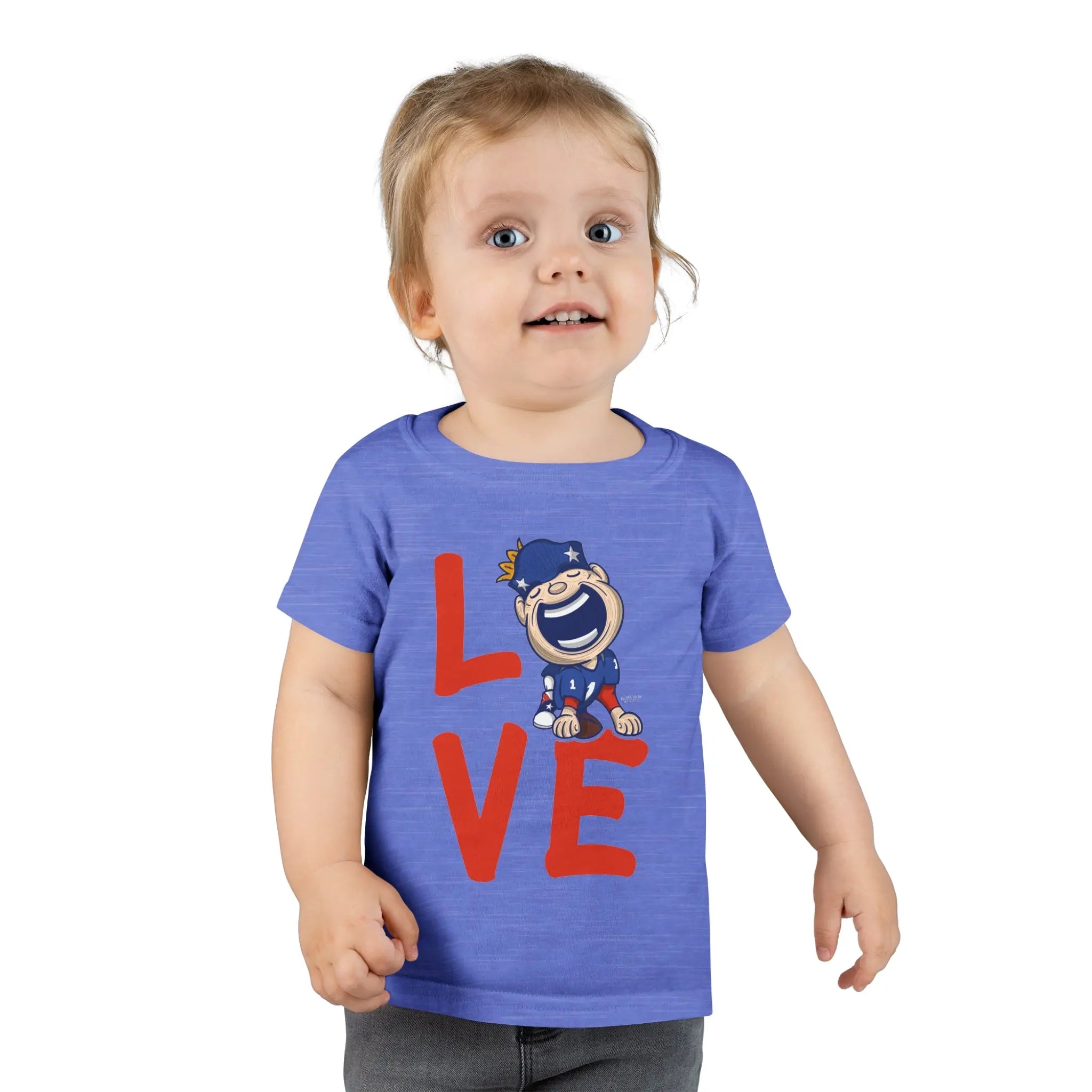 Toddler T-shirt - LOVE - Lil' Pat NE Football Printify