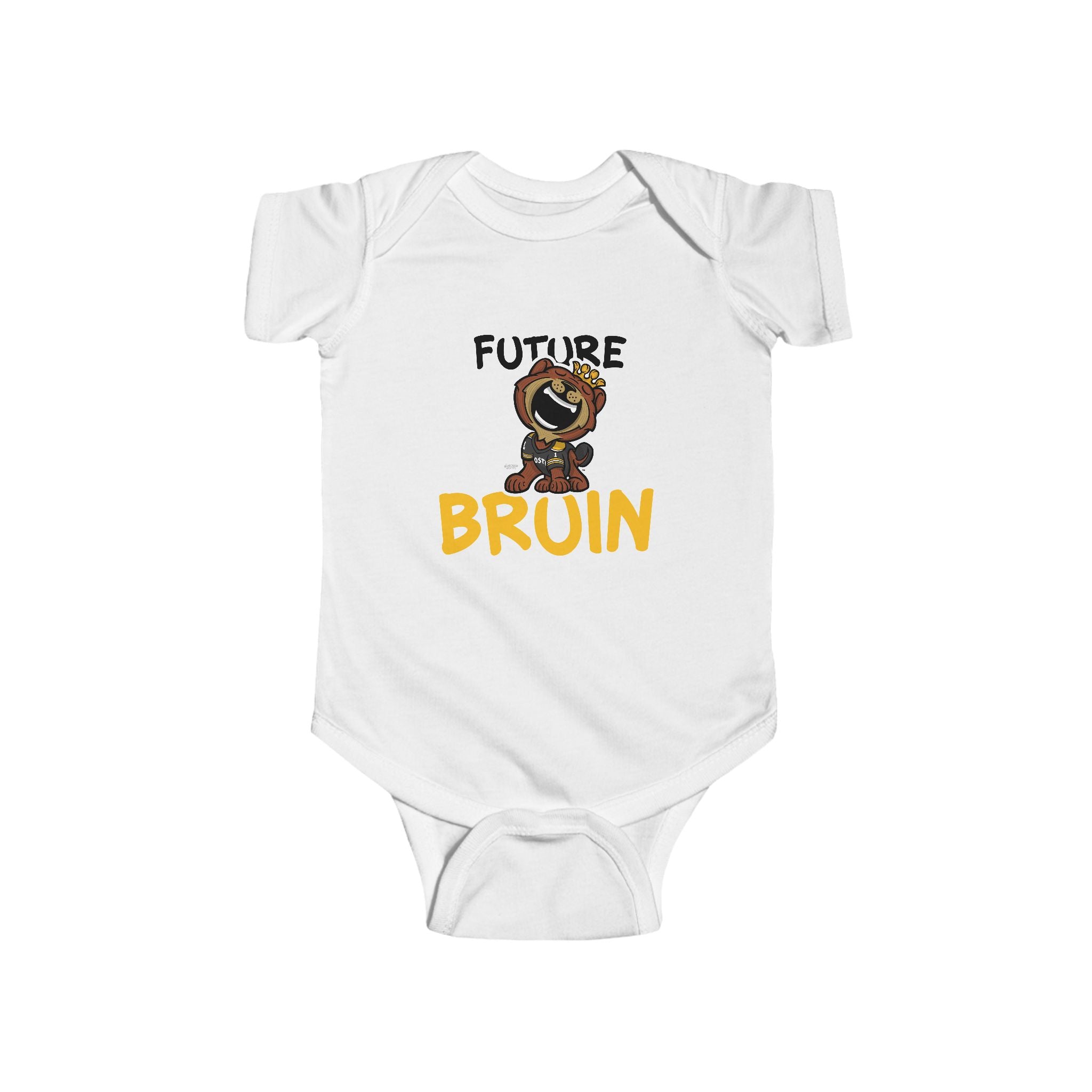 Boston Hockey Newborn & Infant Lil' Blades 'Future' Jersey Bodysuit | Hand-Drawn Art | Gifts for Newborns