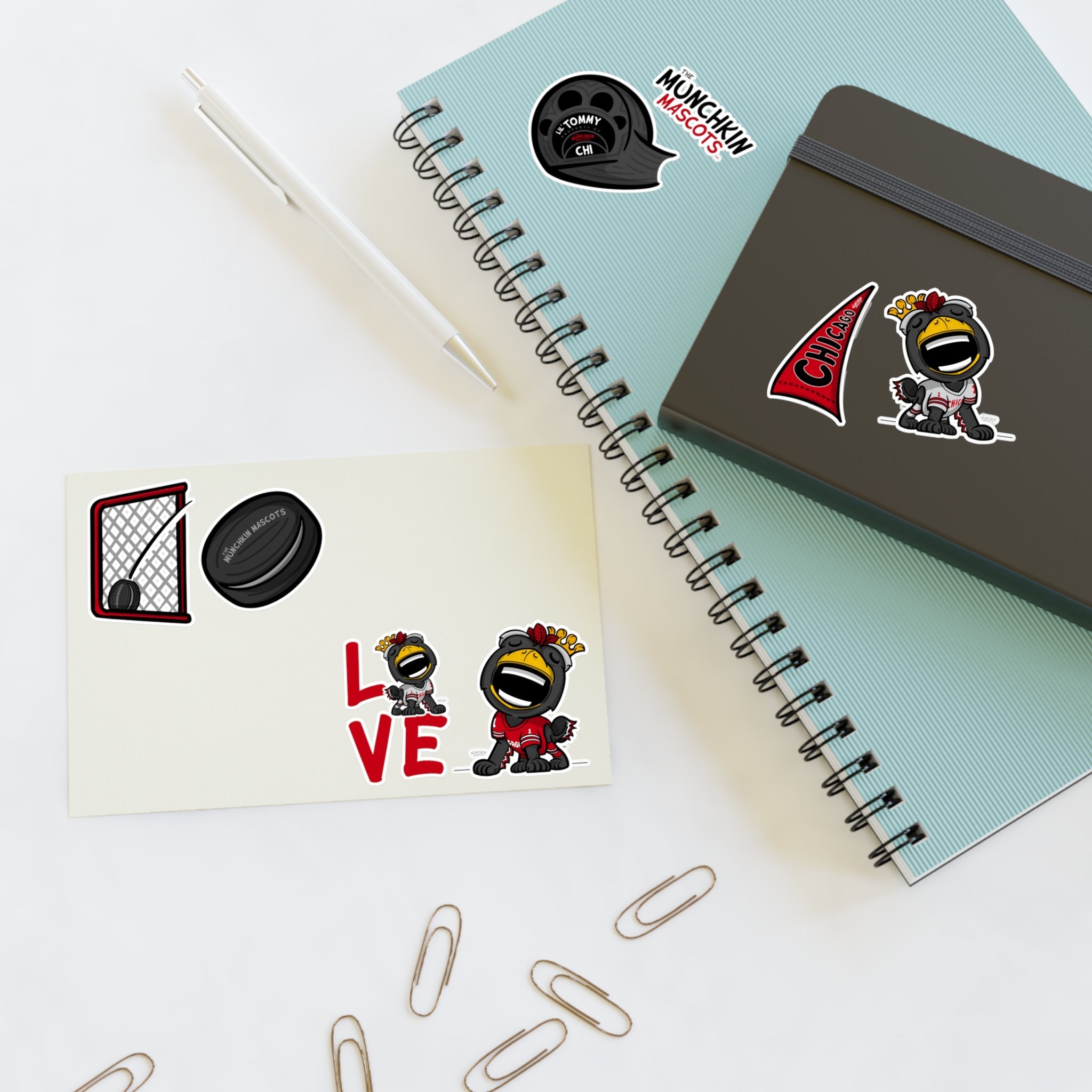 Sticker Sheets - Lil' Tommy CHI Hockey Printify