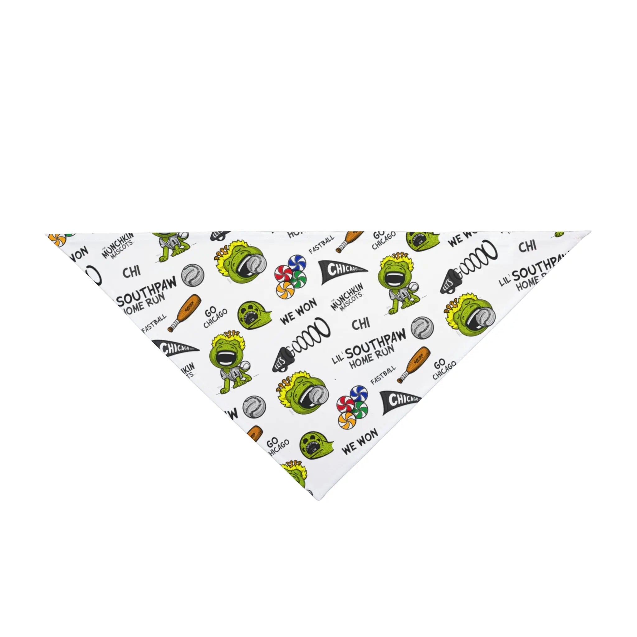 Pet Bandana - Pattern - Lil' Southpaw CHI Baseball Printify
