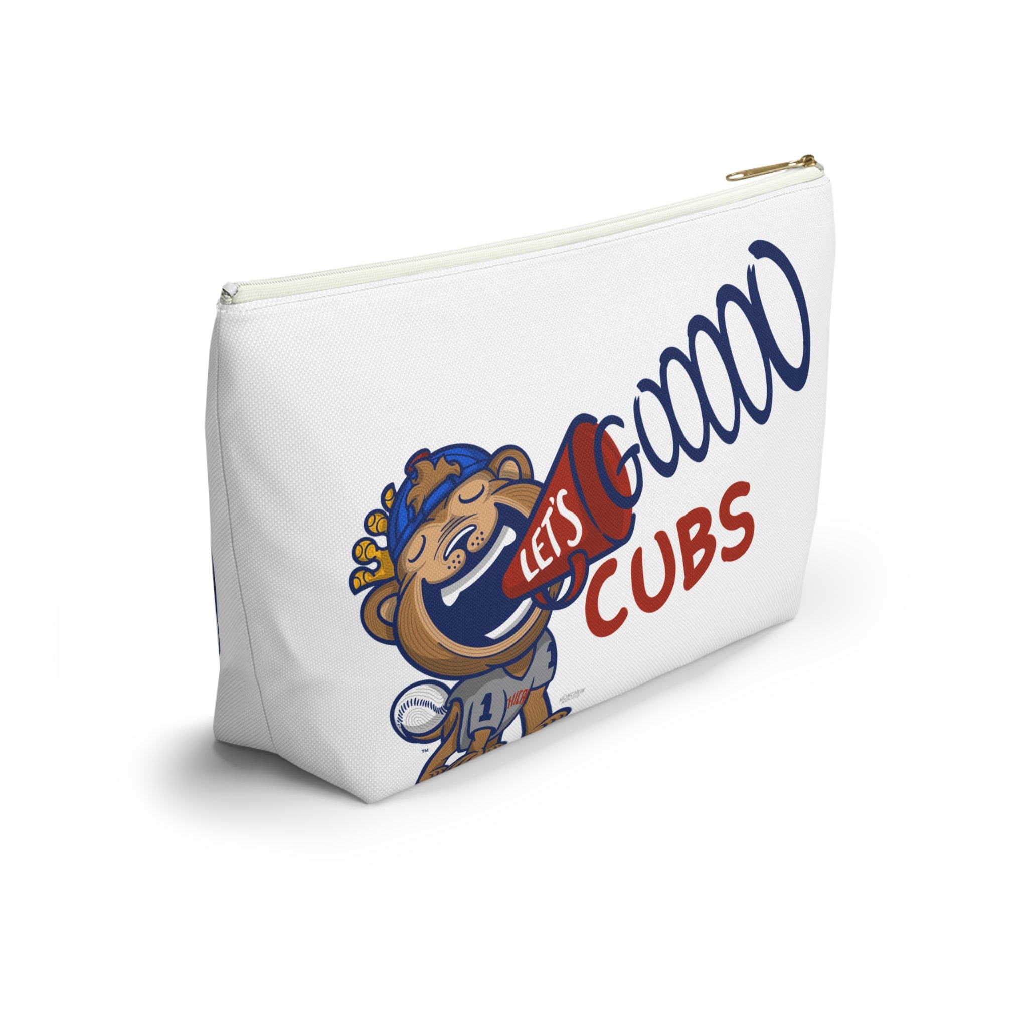Chicago Baseball Accessory Pouch Lil' Clark Themed | Hand-Drawn Art | Gifts for Kids