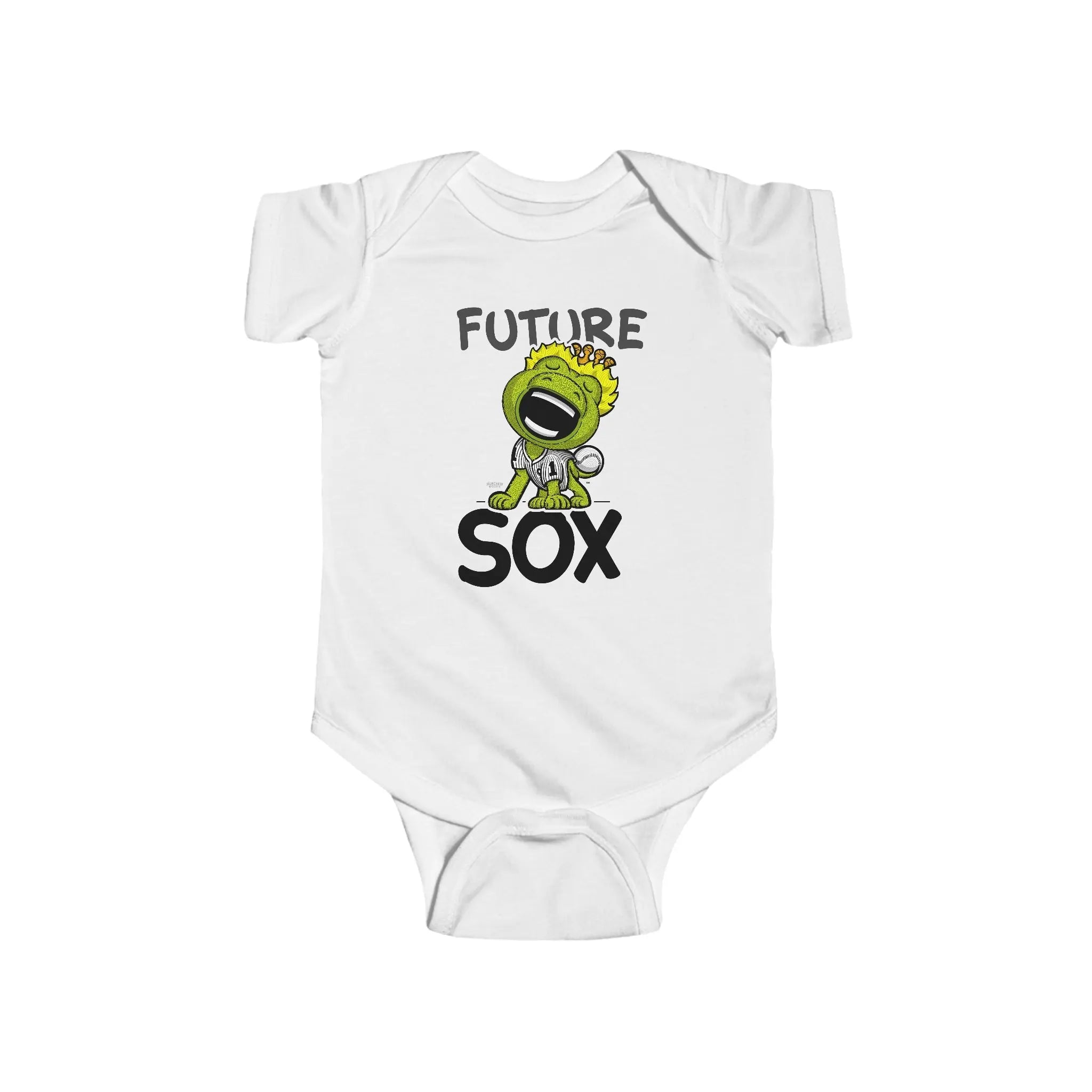 Infant Fine Jersey Bodysuit - Future Sox - Lil' Southpaw CHI Baseball Printify