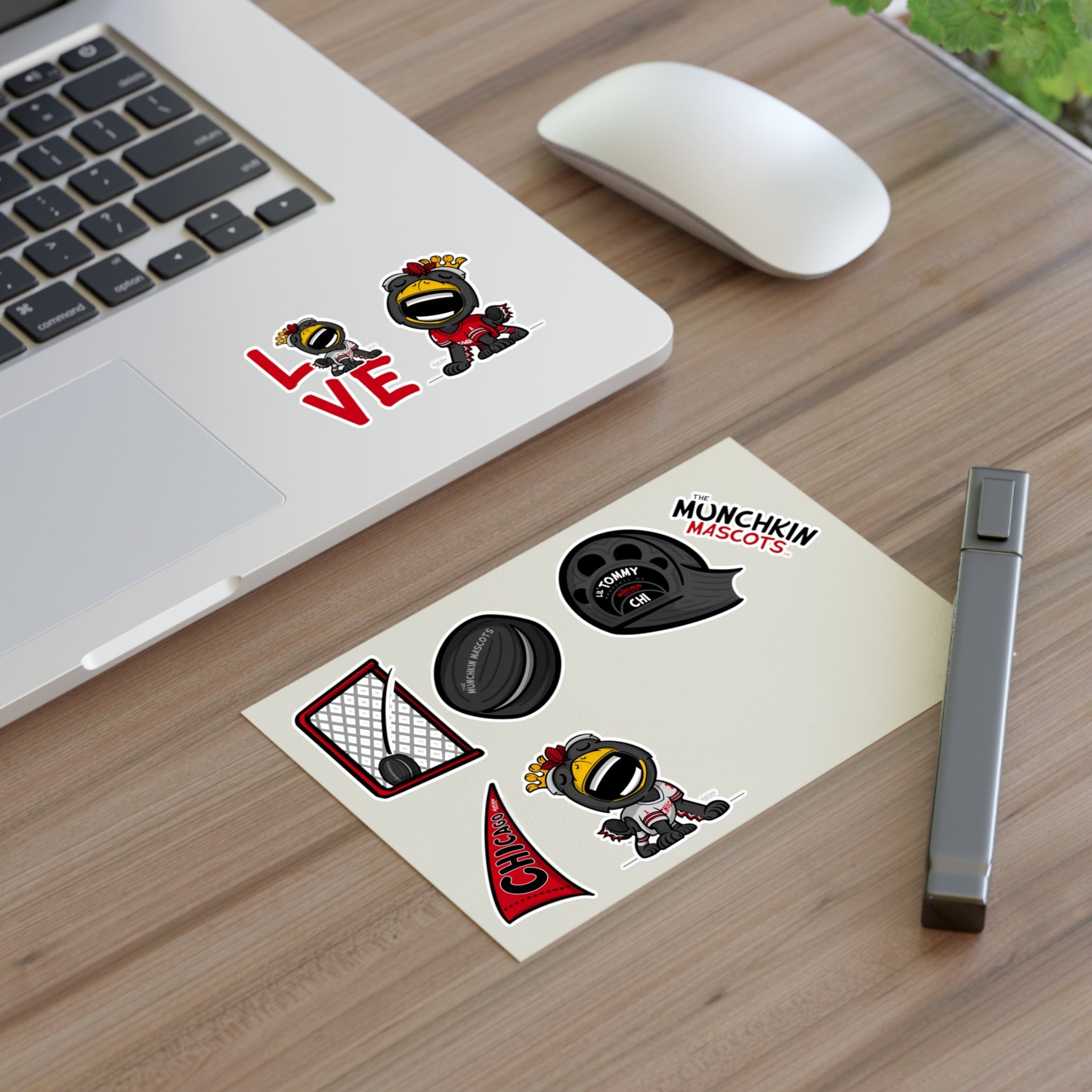 Sticker Sheets - Lil' Tommy CHI Hockey Printify